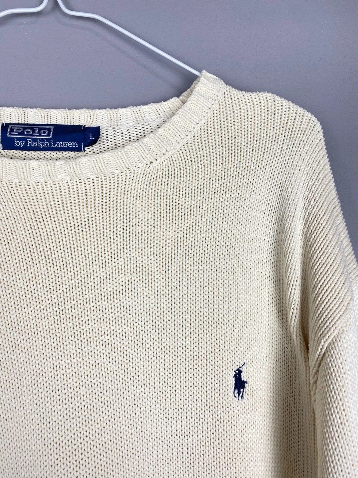 Polo Ralph Lauren Polo Ralph Lauren Sweater Pullover Creamy Size US L / EU 52-54 / 3 - 2 Thumbnail