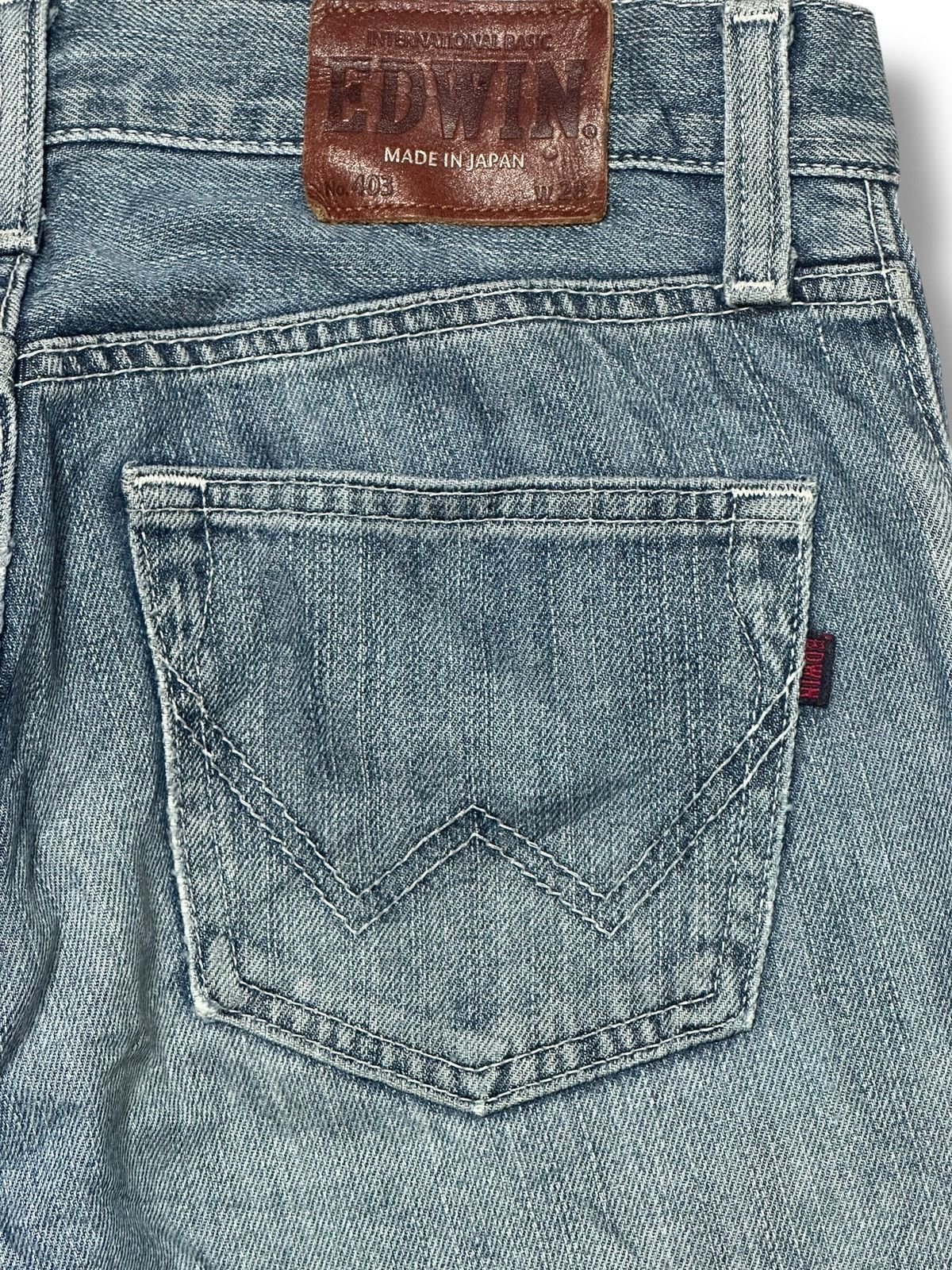 Edwin Edwin 403 Vintage With Distressed Straight Leg & Faded Wash Size US 30 / EU 46 - 12 Thumbnail