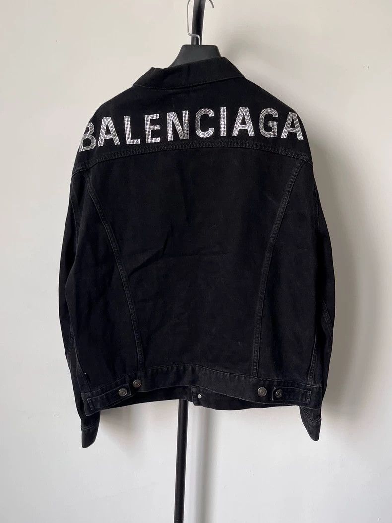 Balenciaga Balenciaga size 36 Long sleeve lapel denim jacket with Logo Size S / US 4 / IT 40 - 1 Thumbnail