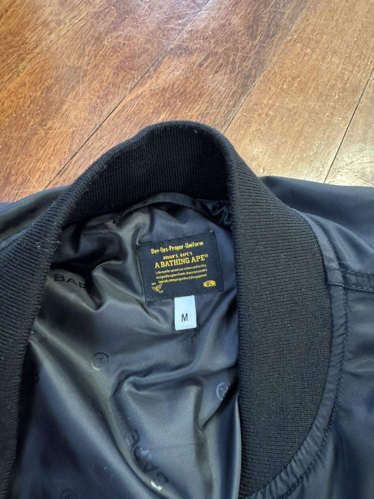 Bape BAPE Black Shark MA-1 Bomber Jacket Size US M / EU 48-50 / 2 - 3 Thumbnail