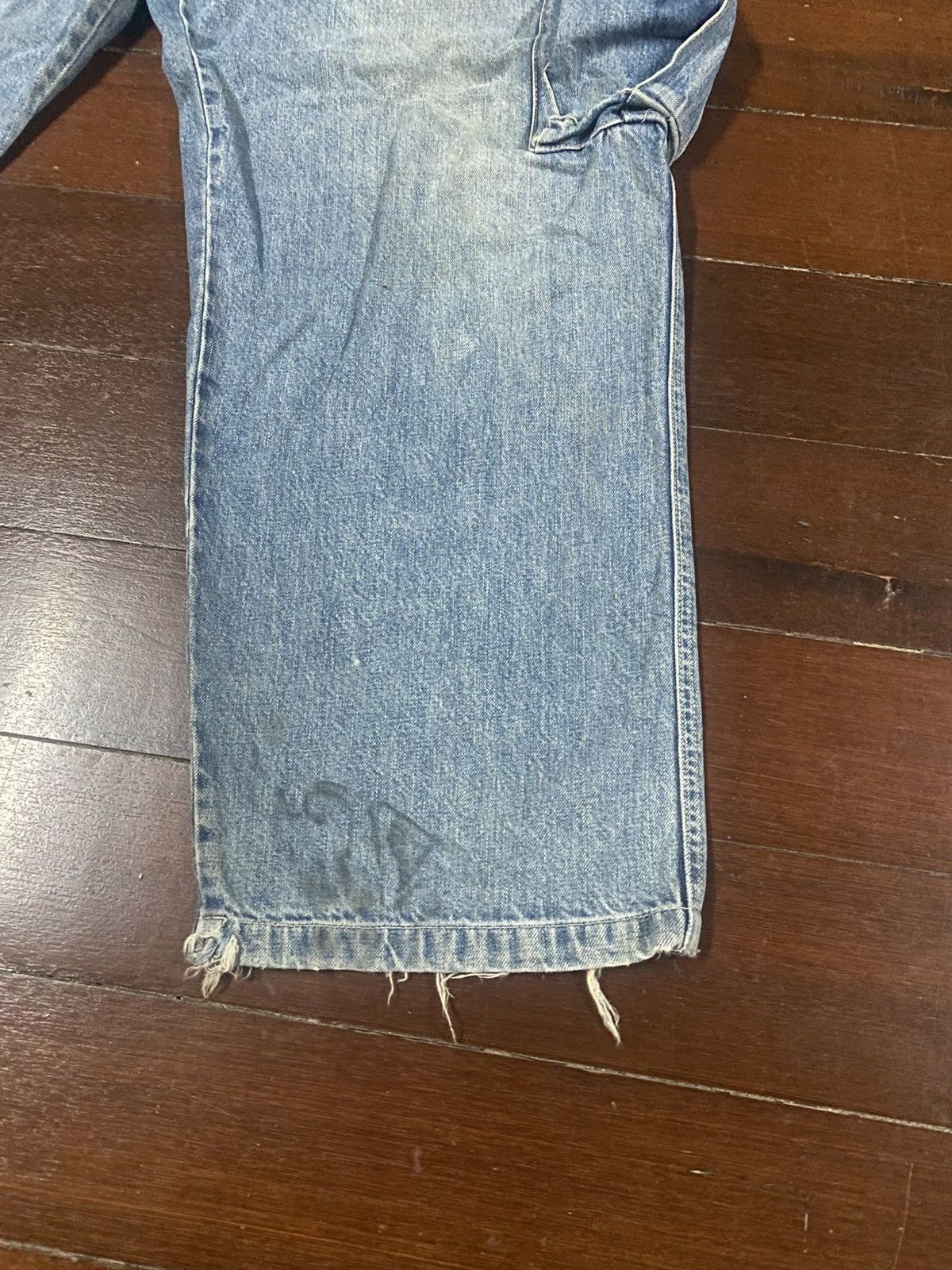 Japanese Brand Hawaiian Piko Jeans Cargo baggy distressed wide leg Size US 35 - 7 Thumbnail