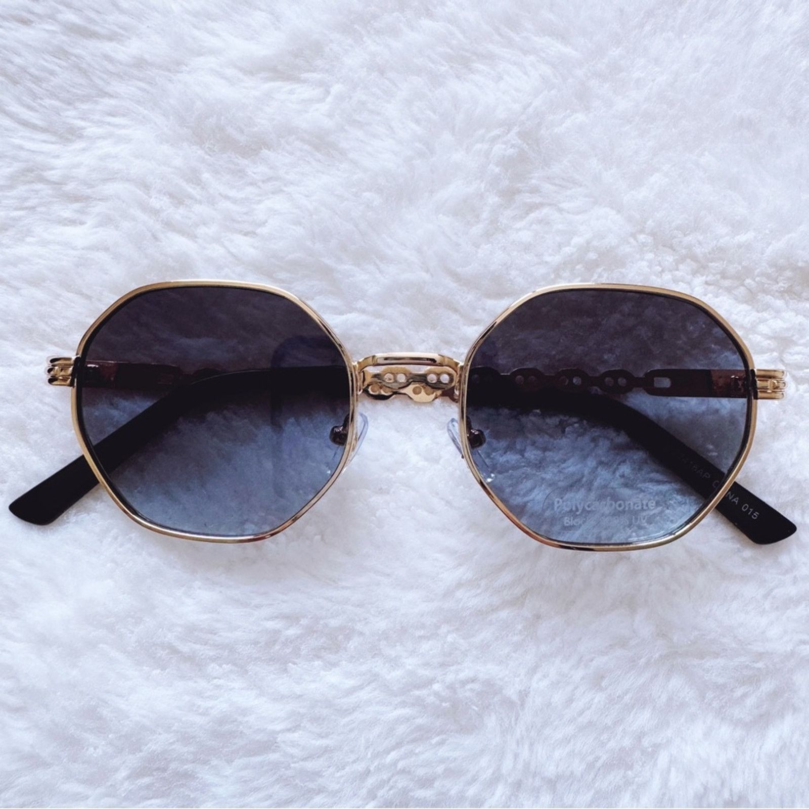 Other Phoebe Dark Blue Geometric Sunglasses Size ONE SIZE - 1 Thumbnail