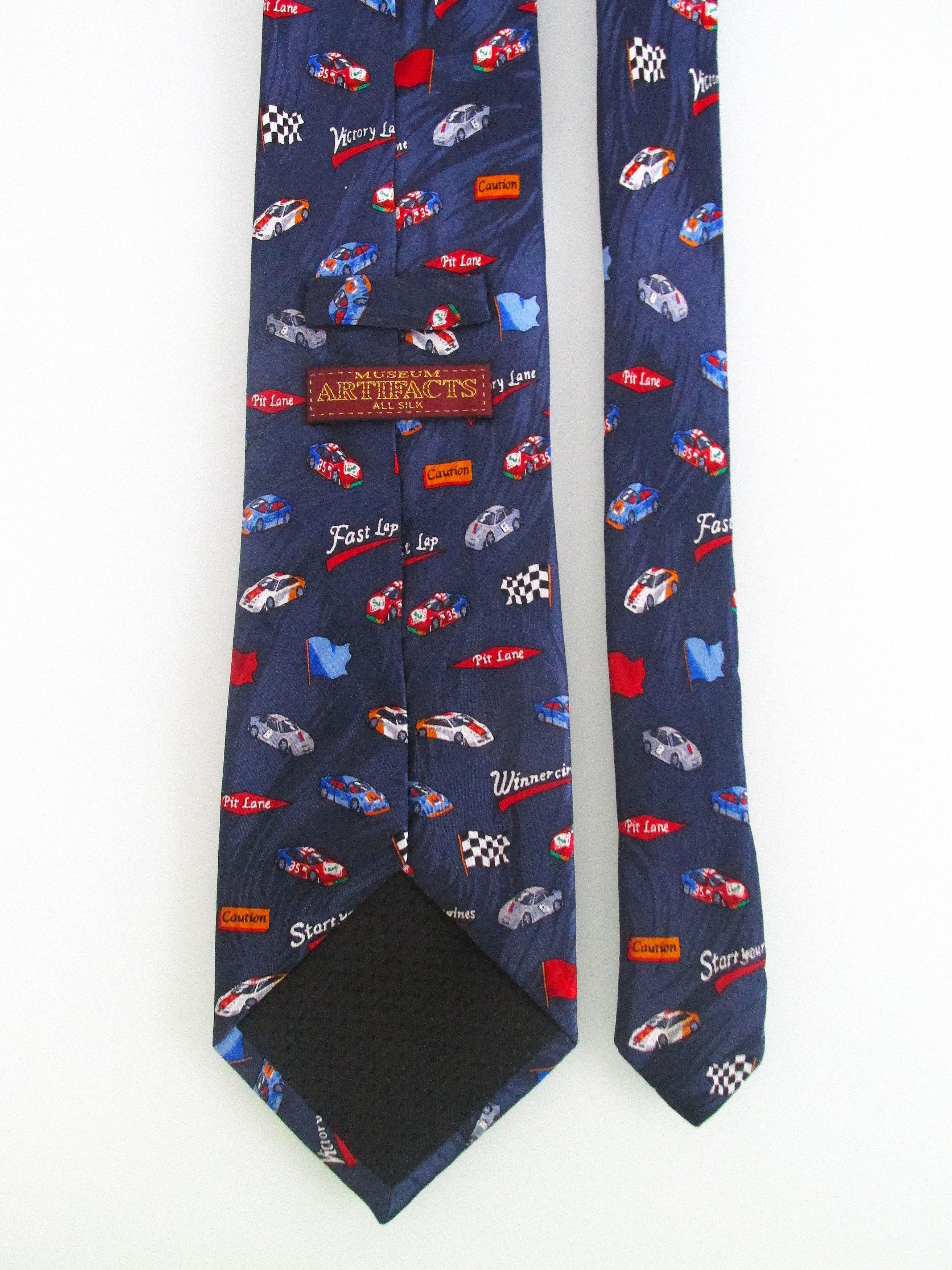 Other Museum Artifacts "Auto Racing" Men's Silk Tie Size ONE SIZE - 4 Thumbnail