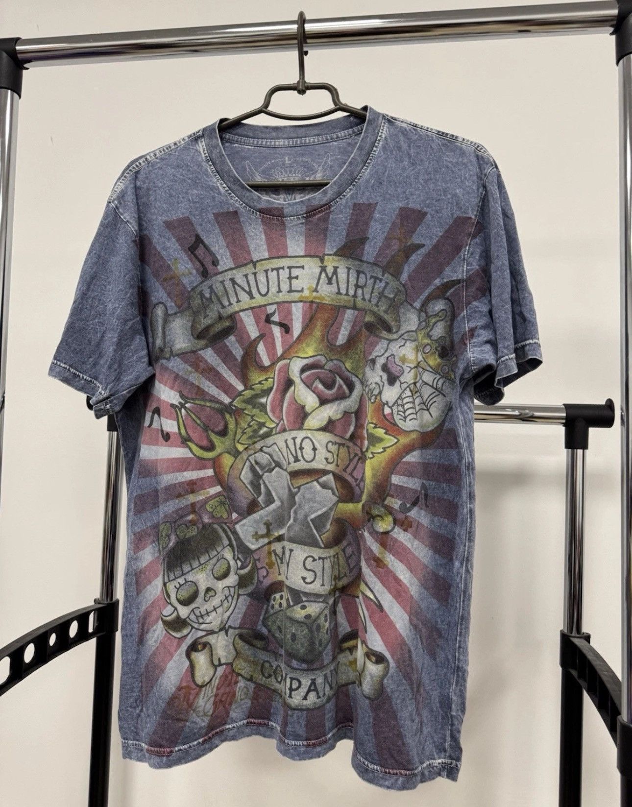 Ed Hardy Vintage Minute Mirth Y2K T Shirt Skull Ed Hardy Style Size US L / EU 52-54 / 3 - 5 Thumbnail