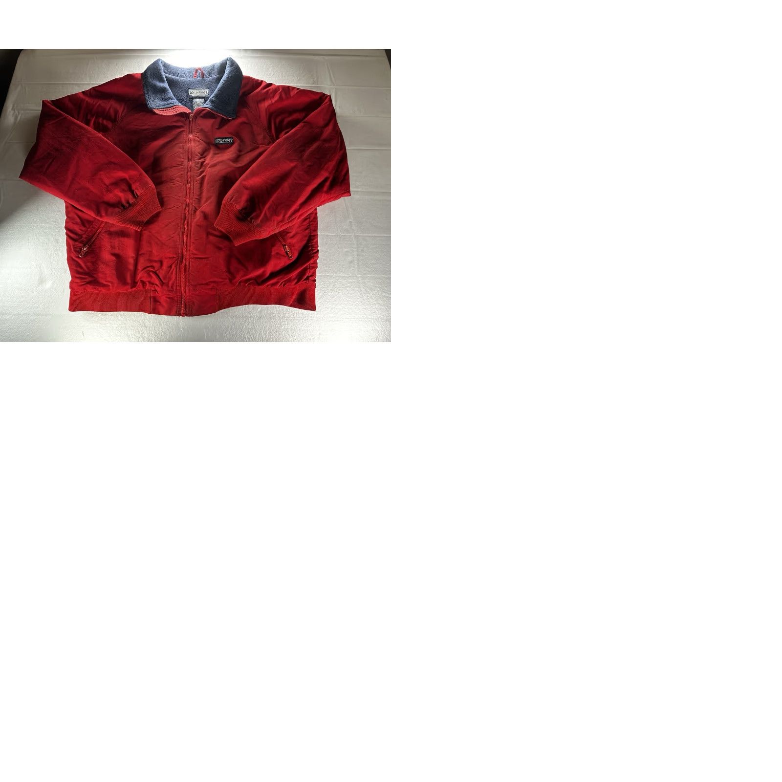 Lands' End VINTAGE Lands End Squall Jacket Mens XL Red 90s Fleece Lined Thrashed USA Size US XL / EU 56 / 4 - 10 Thumbnail