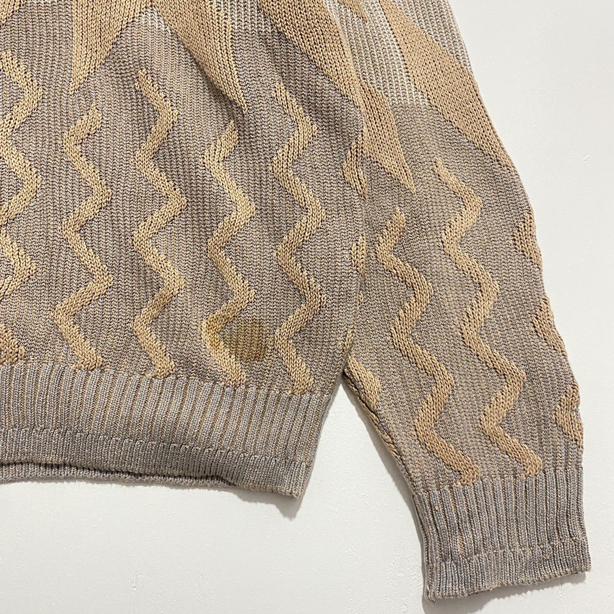 Issey Miyake Issey Miyake Men Cable Knitted Sweater Size M / US 6-8 / IT 42-44 - 5 Thumbnail