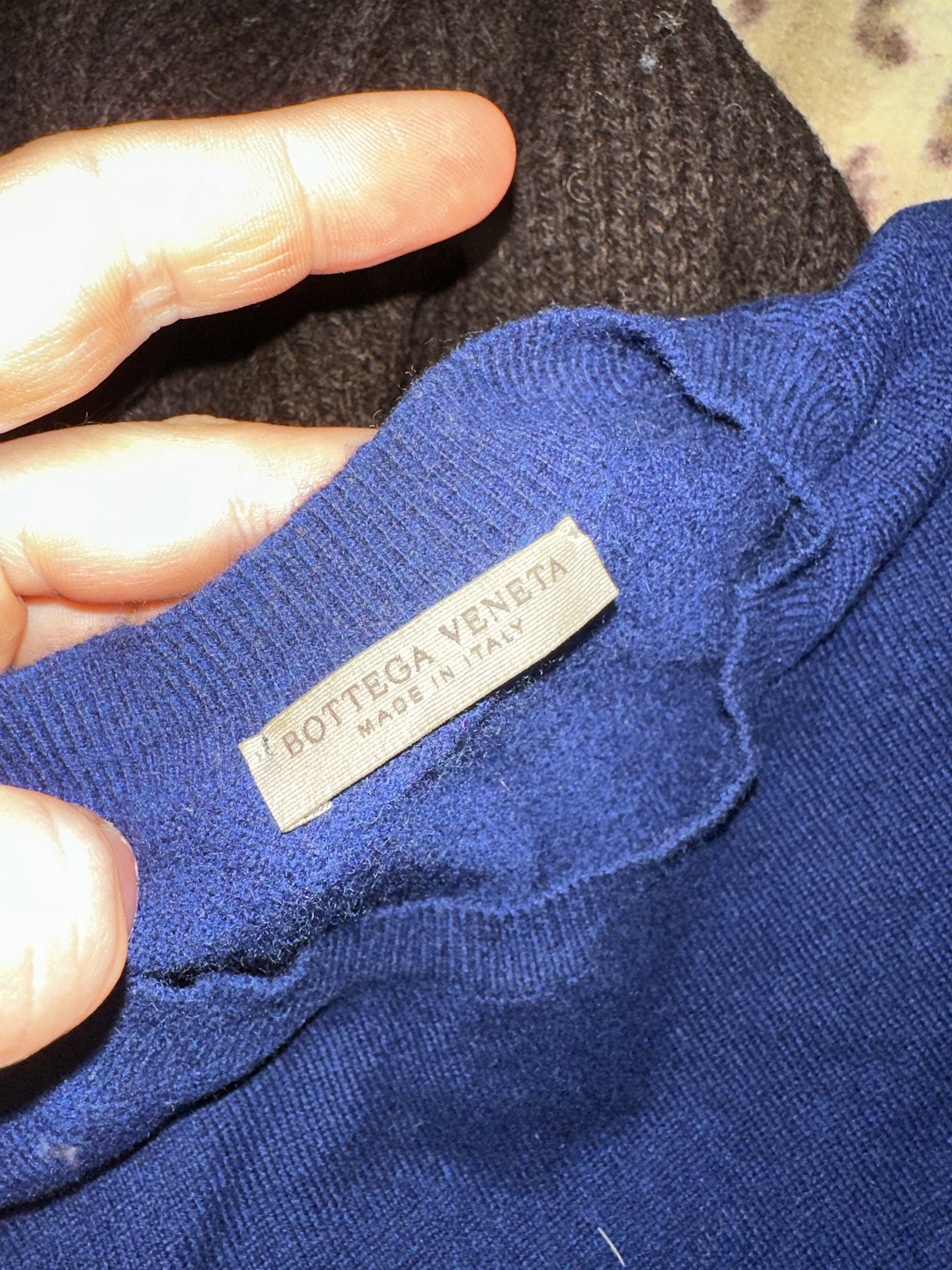 Bottega Veneta Bottega Veneta Women 100% Cashmere Knit Sweater IT44 Blue Size US S / EU 44-46 / 1 - 4 Thumbnail