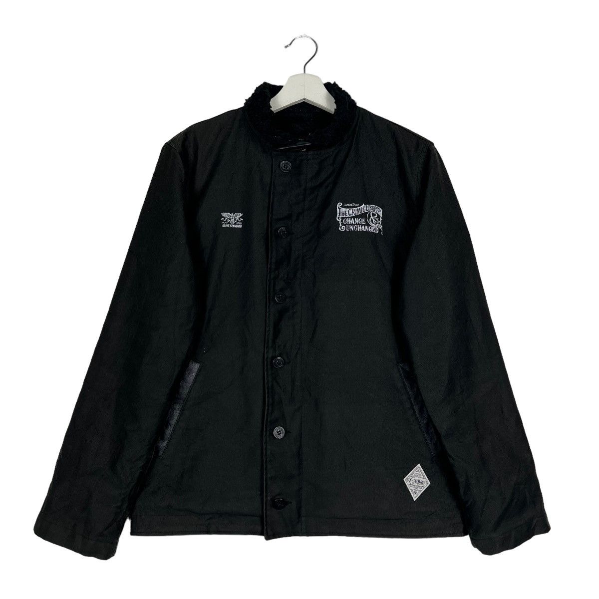 Japanese Brand THE CRIMIE LIBERTY RIDER MOTO N1 DECK JACKET MADE IN JAPAN Size US L / EU 52-54 / 3 - 5 Thumbnail