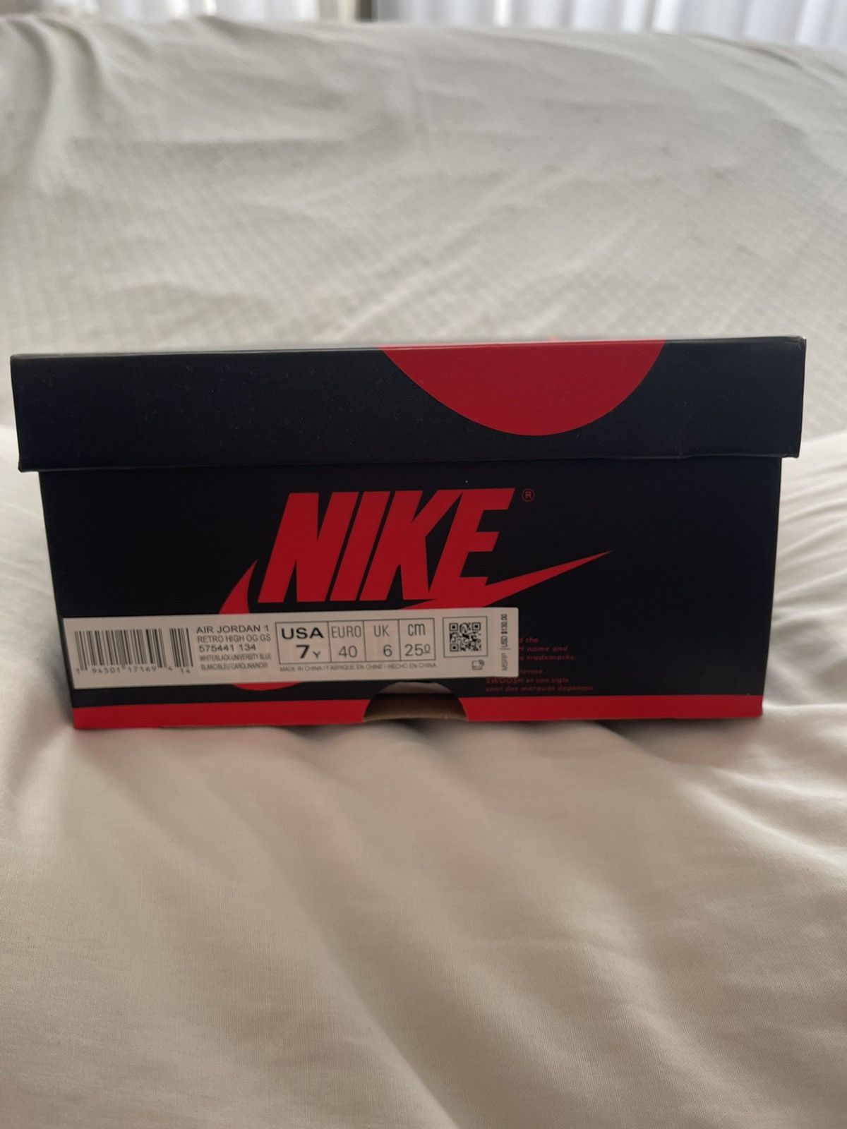 Jordan Brand × Nike Nike Air Jordan Retro OG University Blue 7Y women’s 8 Size US 7 / EU 40 - 11 Thumbnail
