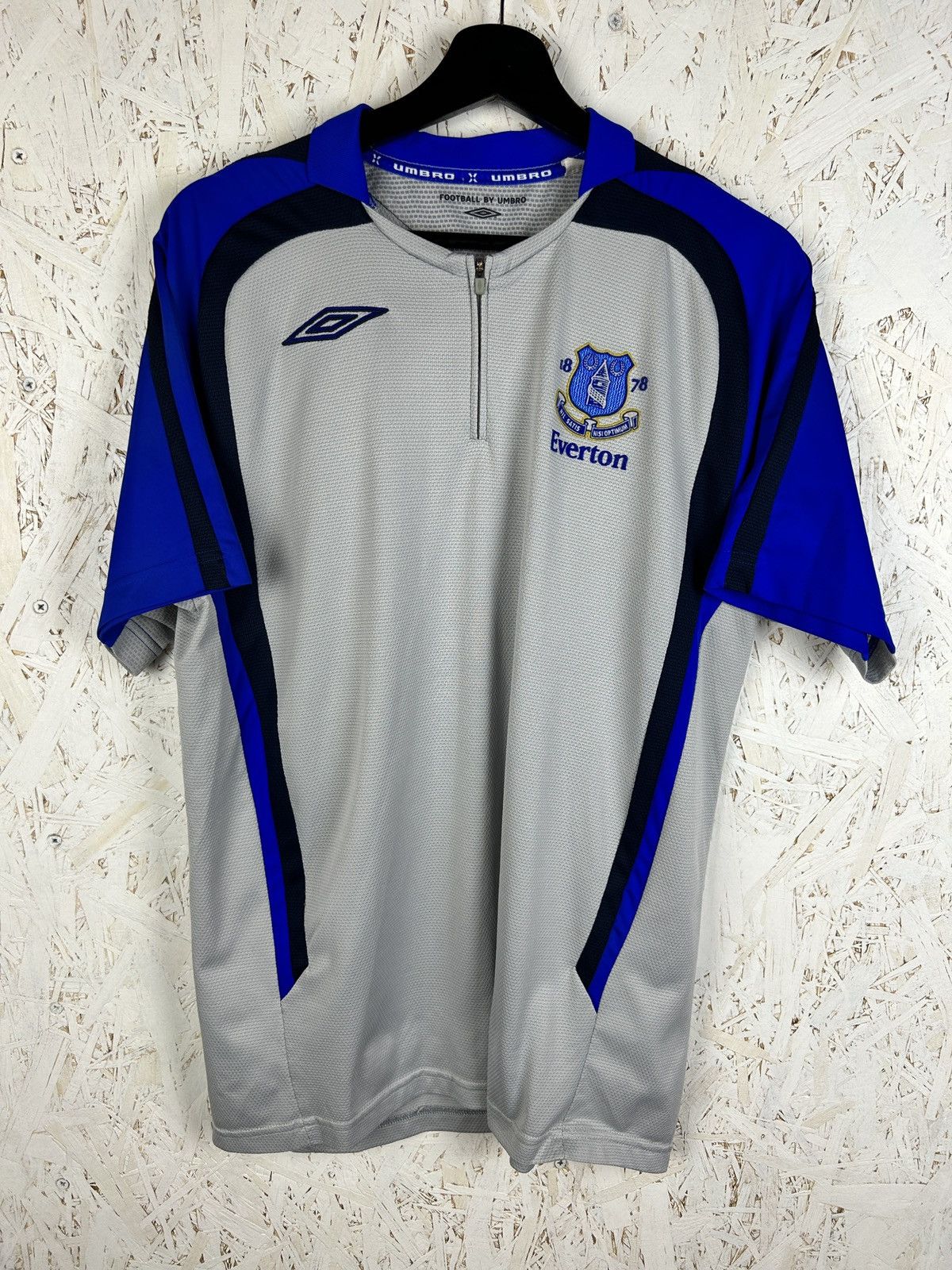 Umbro 00s Umbro Everton FC 2008/09 Pre Match 1/4 Zip Jersey M Size US M / EU 48-50 / 2 - 1 Thumbnail
