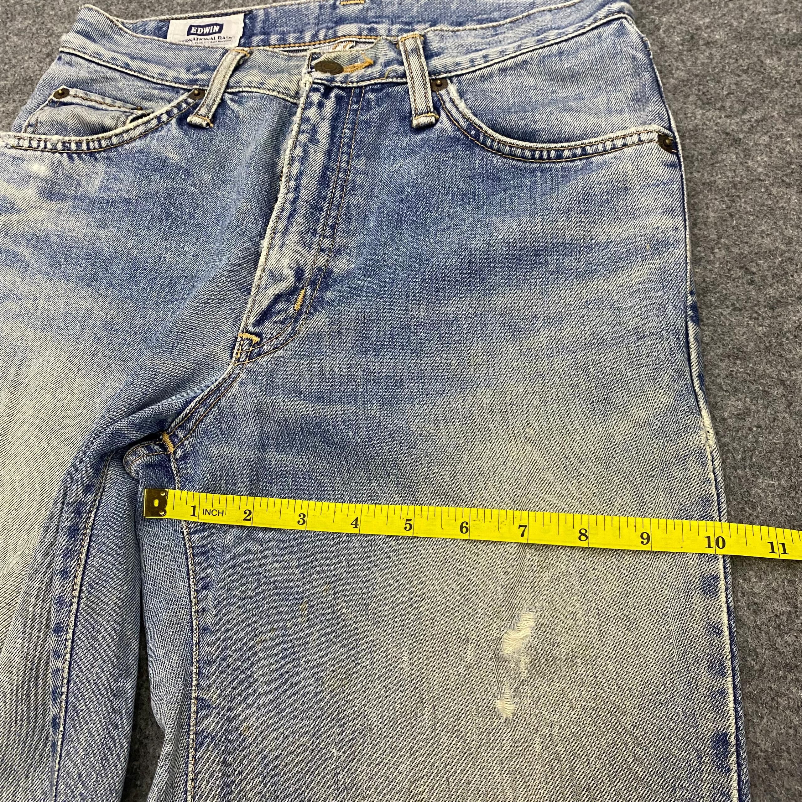 Edwin 💥Best Offer💥Vintage Edwin 502 Distressed Denim Size US 28 / EU 44 - 11 Thumbnail