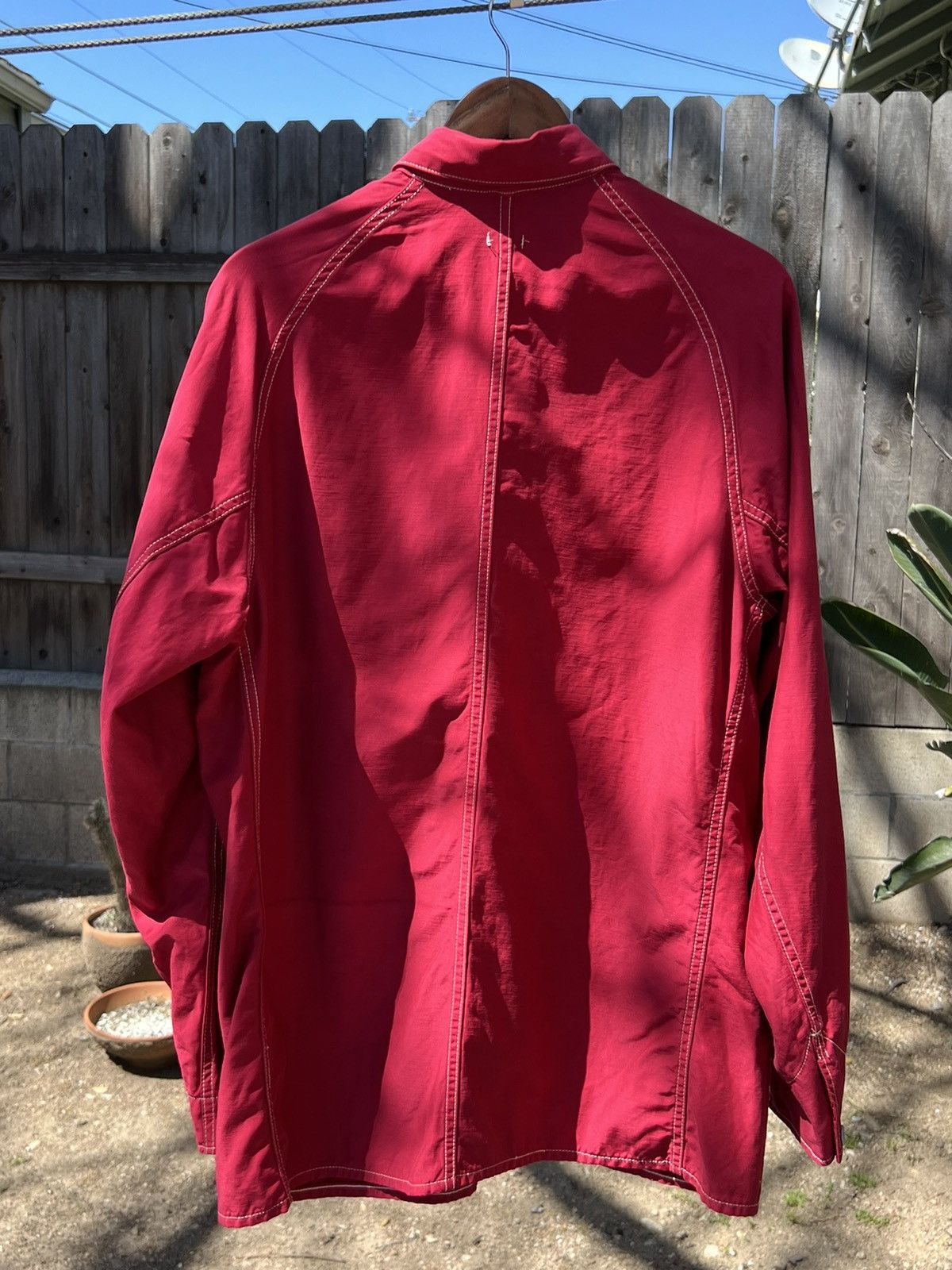 A.PRESSE Over Dyeing Coverall Jacket in Red | Grailed