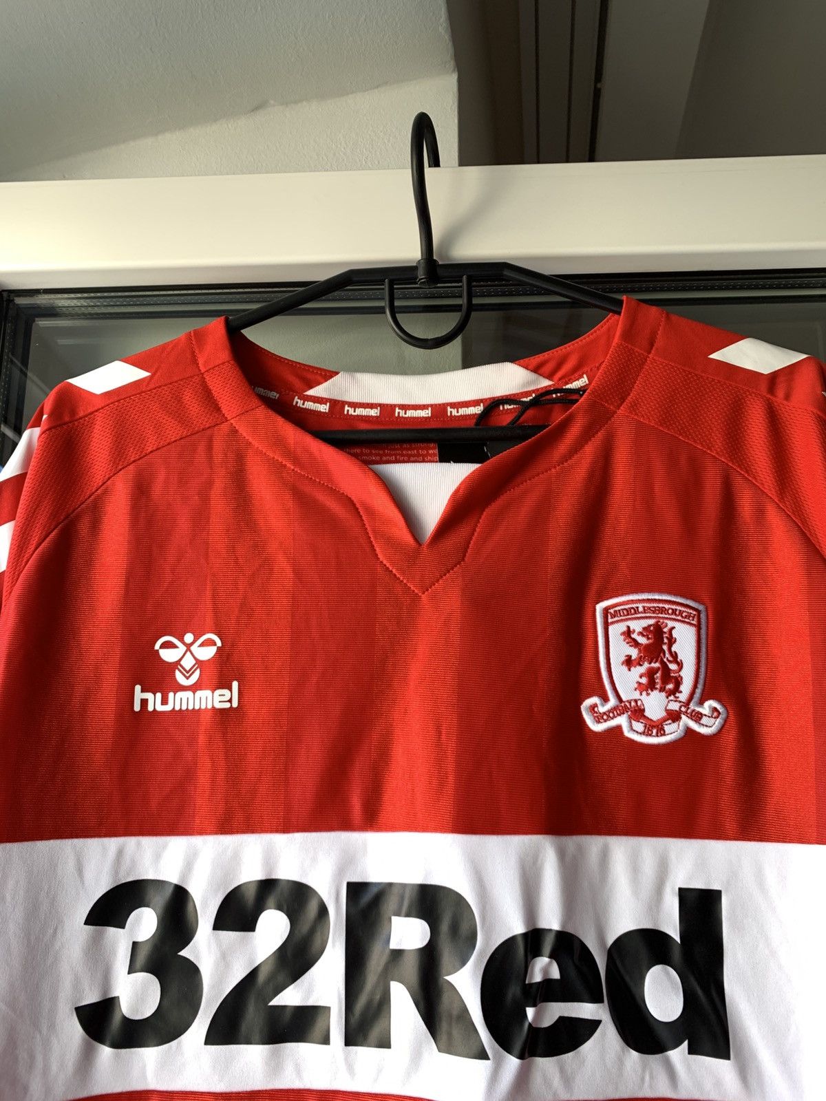 Hummel 🔥HUMMEL MIDDLESBROUGH 2018 2019 SOCCER JERSEY NEW WITH TAGS Size US L / EU 52-54 / 3 - 4 Thumbnail