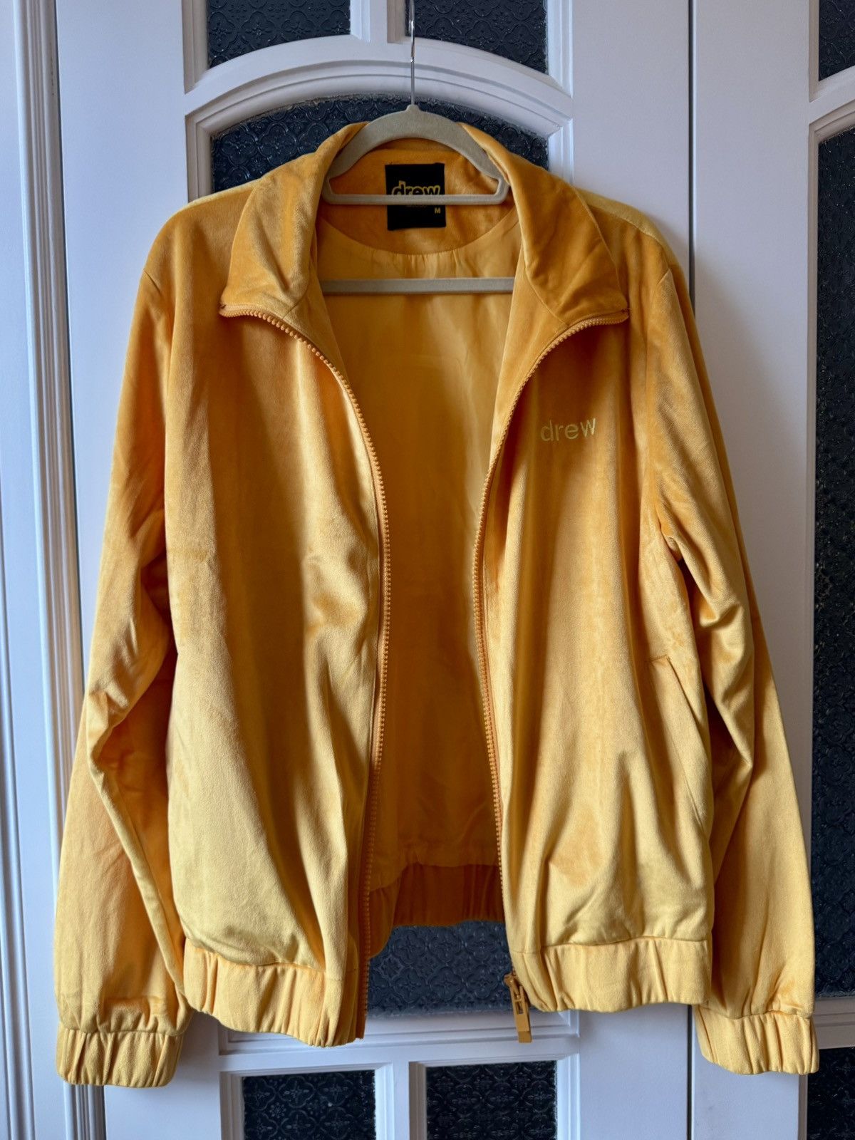 Drew House Drew House Gold Velour Bomber Jacket, Men’s Size Medium Size US M / EU 48-50 / 2 - 3 Thumbnail