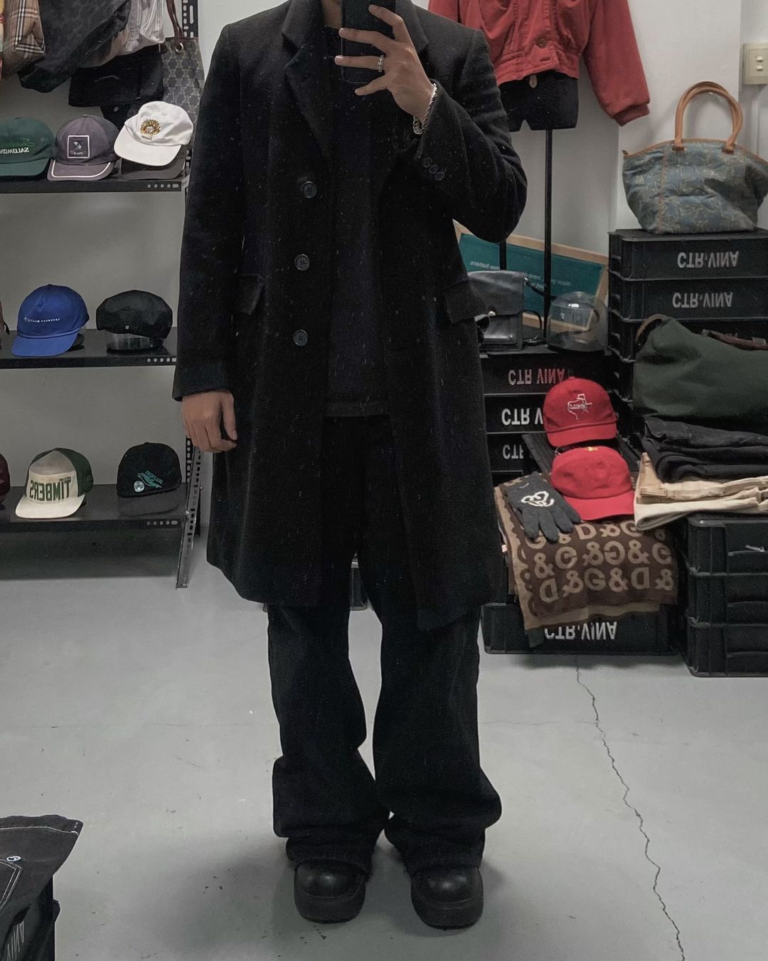 Emporio Armani × Vintage VINTAGE 1980s EMPORIO ARMANI WOOL COAT Size US M / EU 48-50 / 2 - 2 Thumbnail