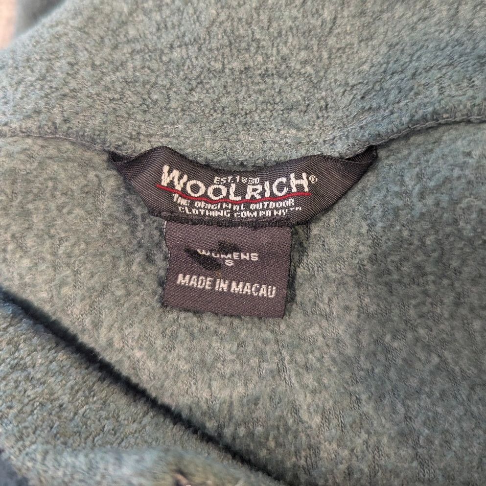 Woolrich Woolen Mills Woolrich Teal Terry Cloth Fleece Quarter Zip Jacket Small Size S / US 4 / IT 40 - 7 Thumbnail