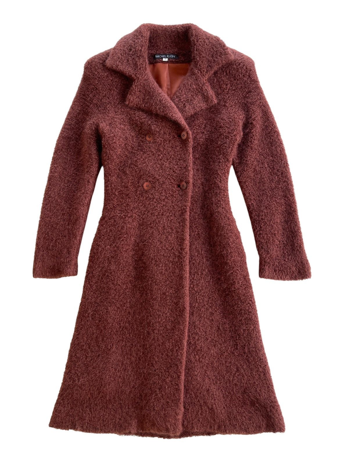 Michel Klein Michel Klein Double Breasted Mohair Coat Size S / US 4 / IT 40 - 1 Thumbnail