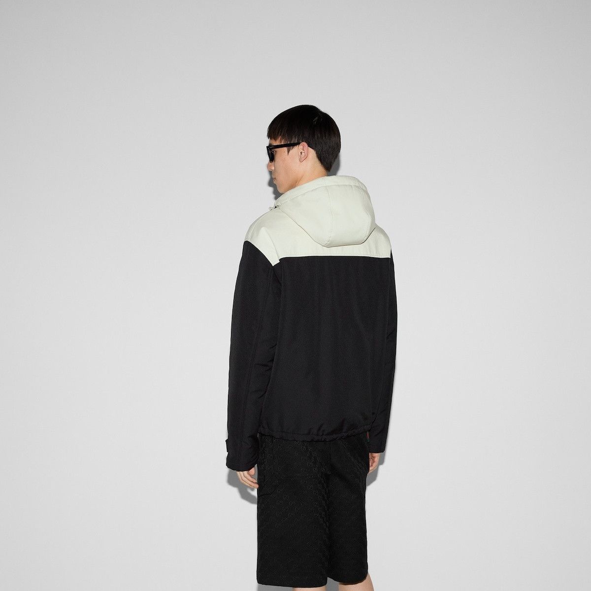 Gucci o1loc1c1225 787197 Technical Cotton Canvas Hooded Jacket Size US L / EU 52-54 / 3 - 7 Thumbnail