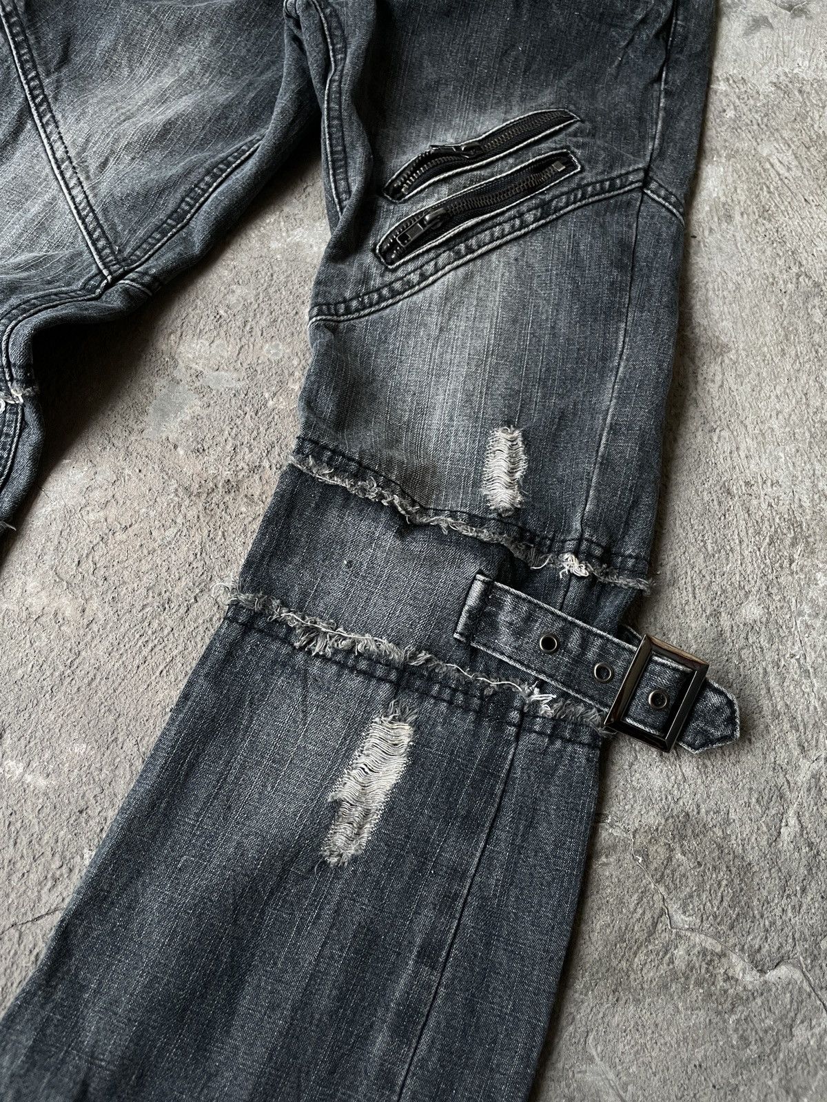 Japanese Brand Black baccara japanese brand bondage jeans Size US 28 / EU 44 - 4 Thumbnail