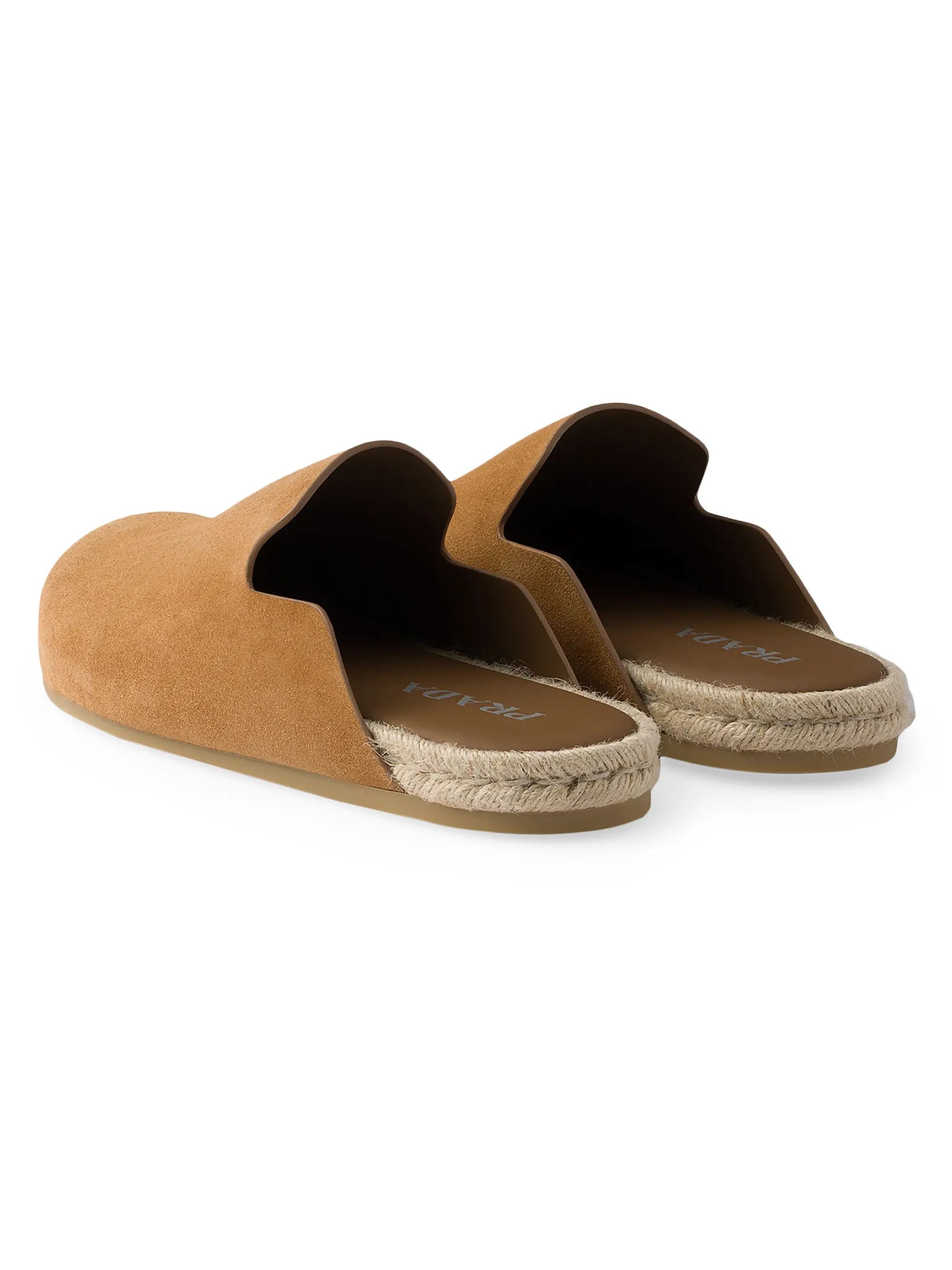 o1bcso1str1025 Suede Mules in Brown