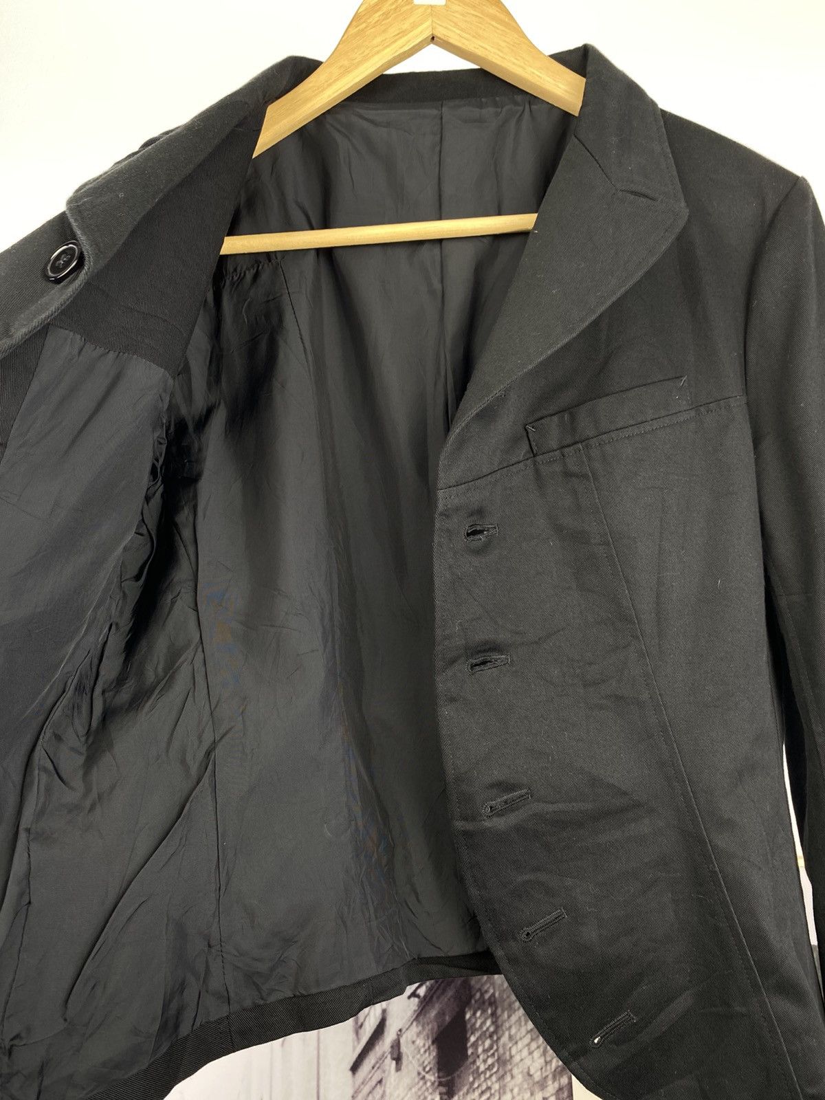 Yohji Yamamoto 2000’s Y's Yohji Yamamoto Asymmetric Blazer Coat Size L / US 10 / IT 46 - 6 Thumbnail