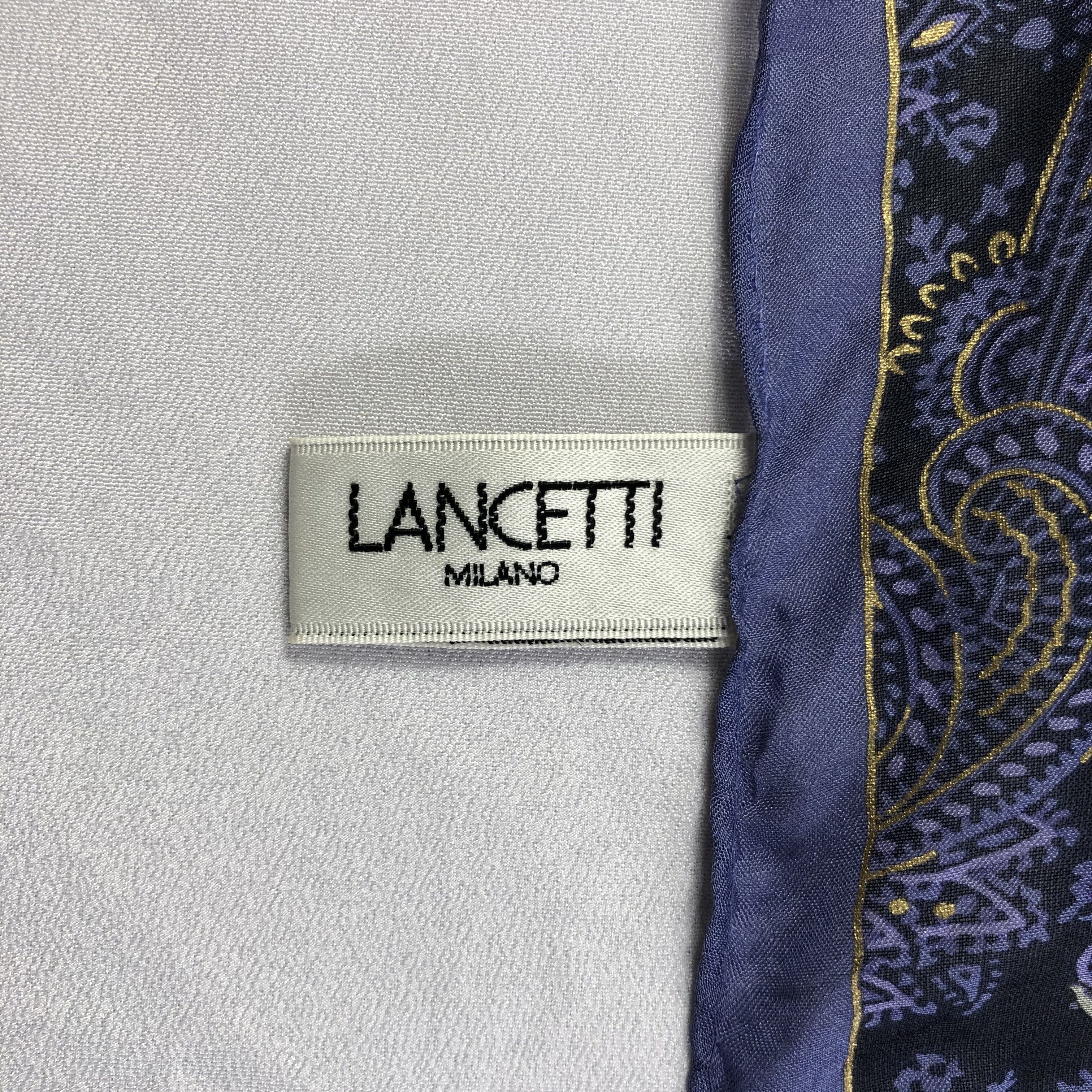 Lui di Lancetti × Vintage Vintage Lui De Lancetti Silk Scarf Size ONE SIZE - 5 Thumbnail