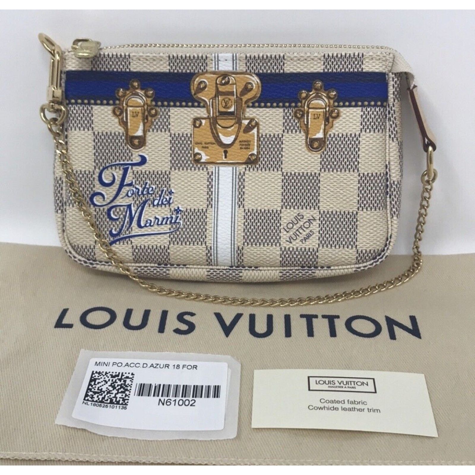 Louis Vuitton MINI POCHETTE LOUIS VUITTON FORTE DE MARMI LIMITED ED AZUR Size ONE SIZE - 2 Thumbnail