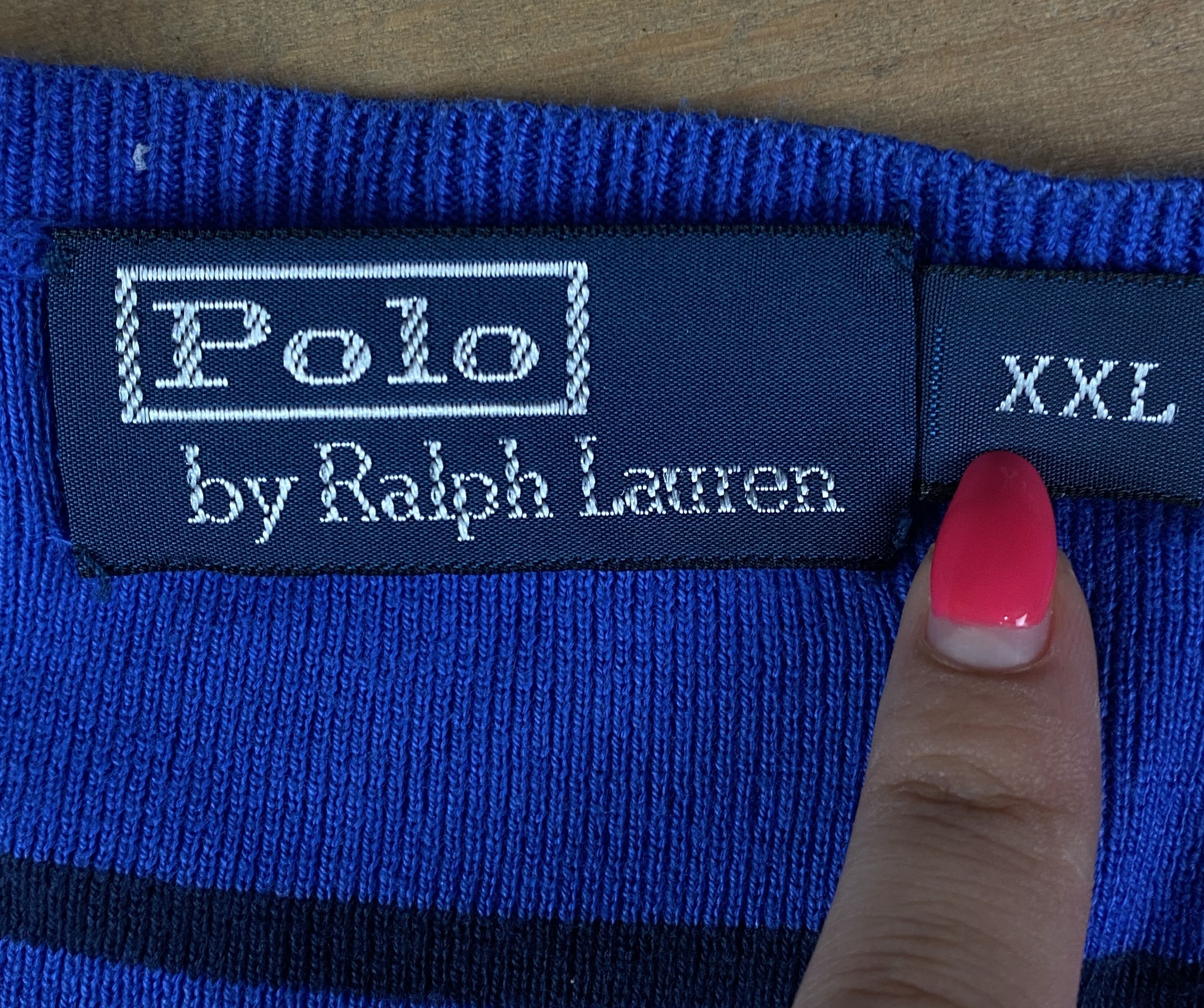 Polo Ralph Lauren × Ralph Lauren × Vintage Sweater Jumper Polo Ralph Lauren Vintage V Neck Size XXL Size US XL / EU 56 / 4 - 4 Thumbnail