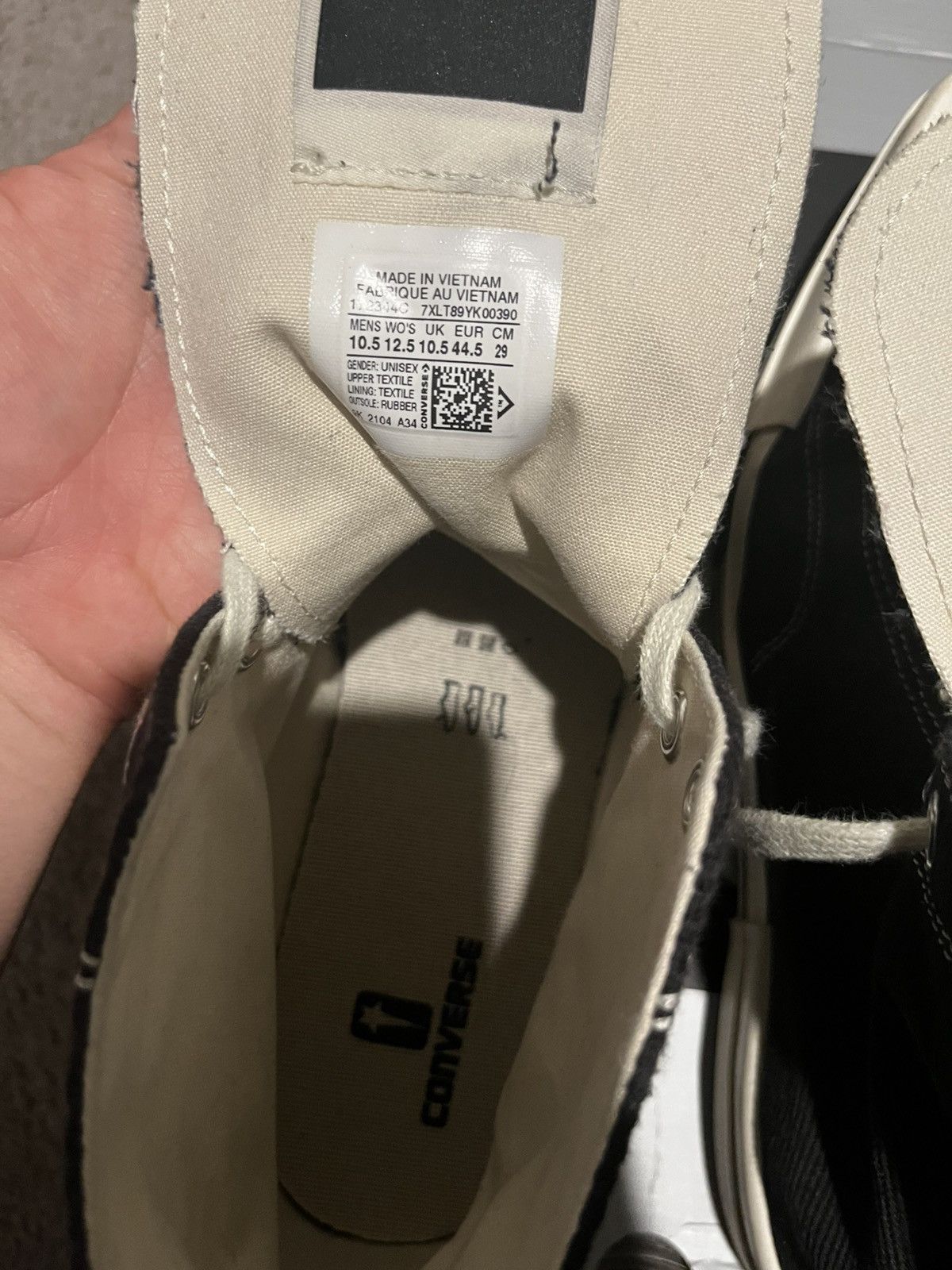 Rick Owens Drkshdw Rick Owens Turbodrk Hi Chuck 70 Size US 10.5 / EU 43-44 - 8 Thumbnail