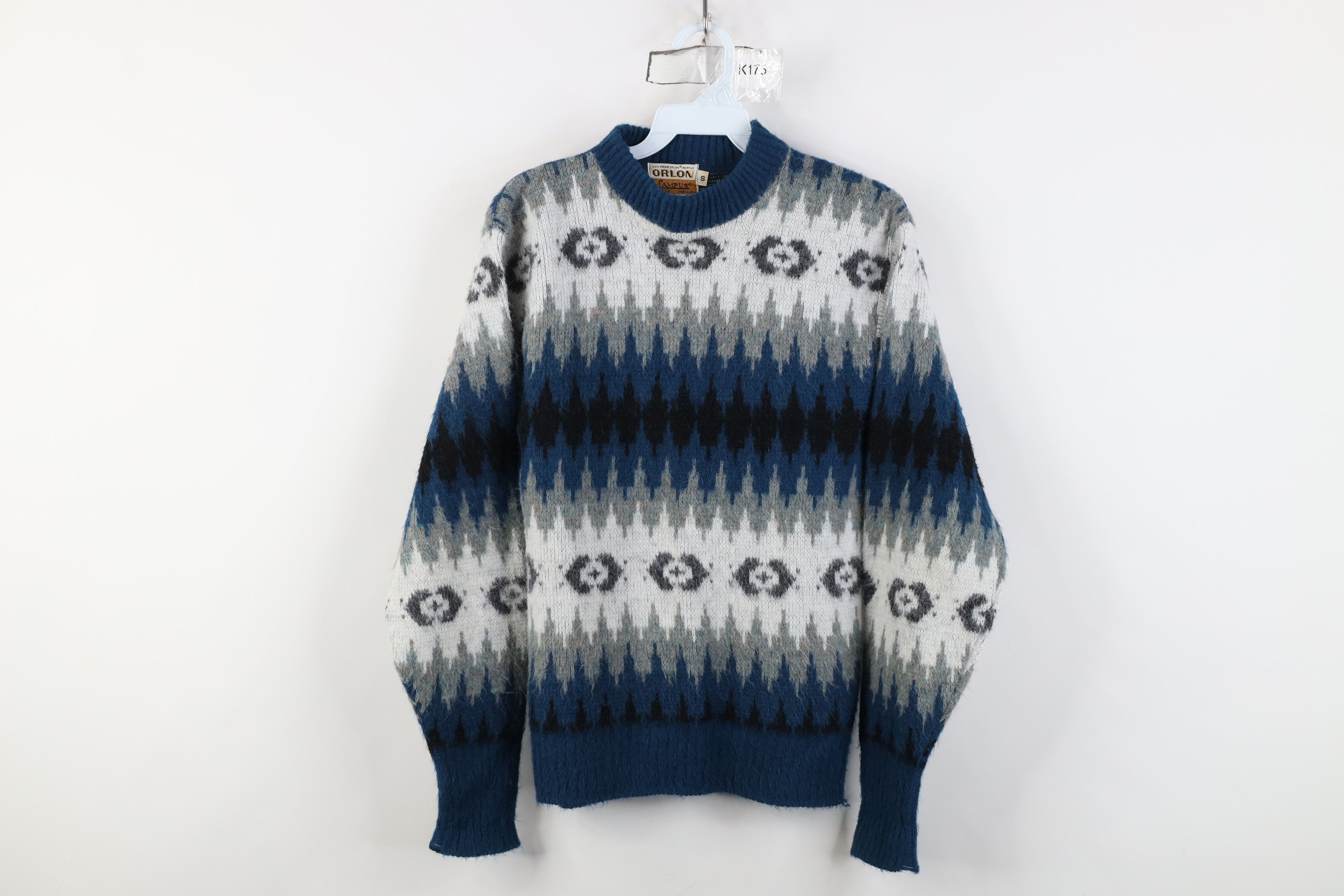 Vintage Vintage 50s Streetwear Knit Fair Isle Crewneck Sweater USA Size US S / EU 44-46 / 1 - 1 Thumbnail