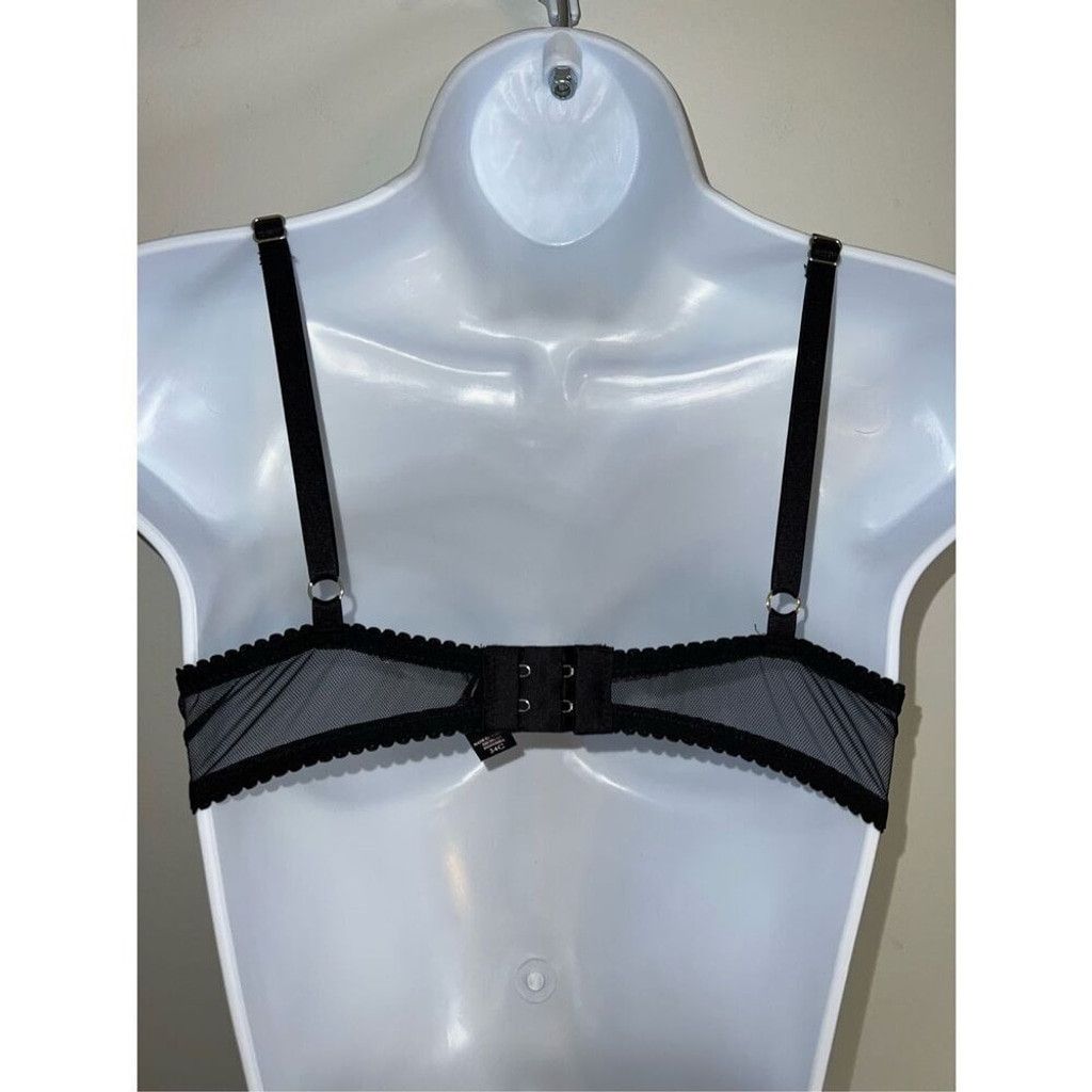 Victoria's Secret Victorias Secret Black w/ Rhinestones 34C Babydoll Gown Size ONE SIZE - 4 Thumbnail