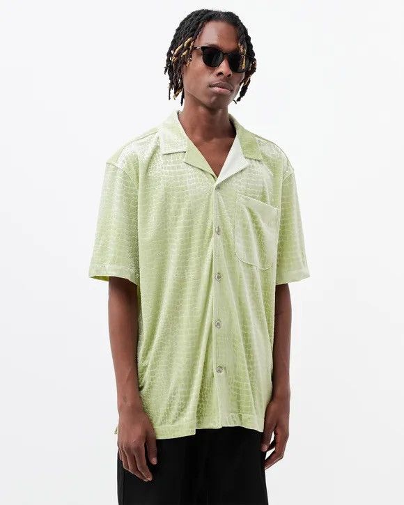 Han Kjobenhavn !DS! SS21 Han Kjobenhavn Pale Green Croc Skin Summer Shirt Size US M / EU 48-50 / 2 - 7 Thumbnail