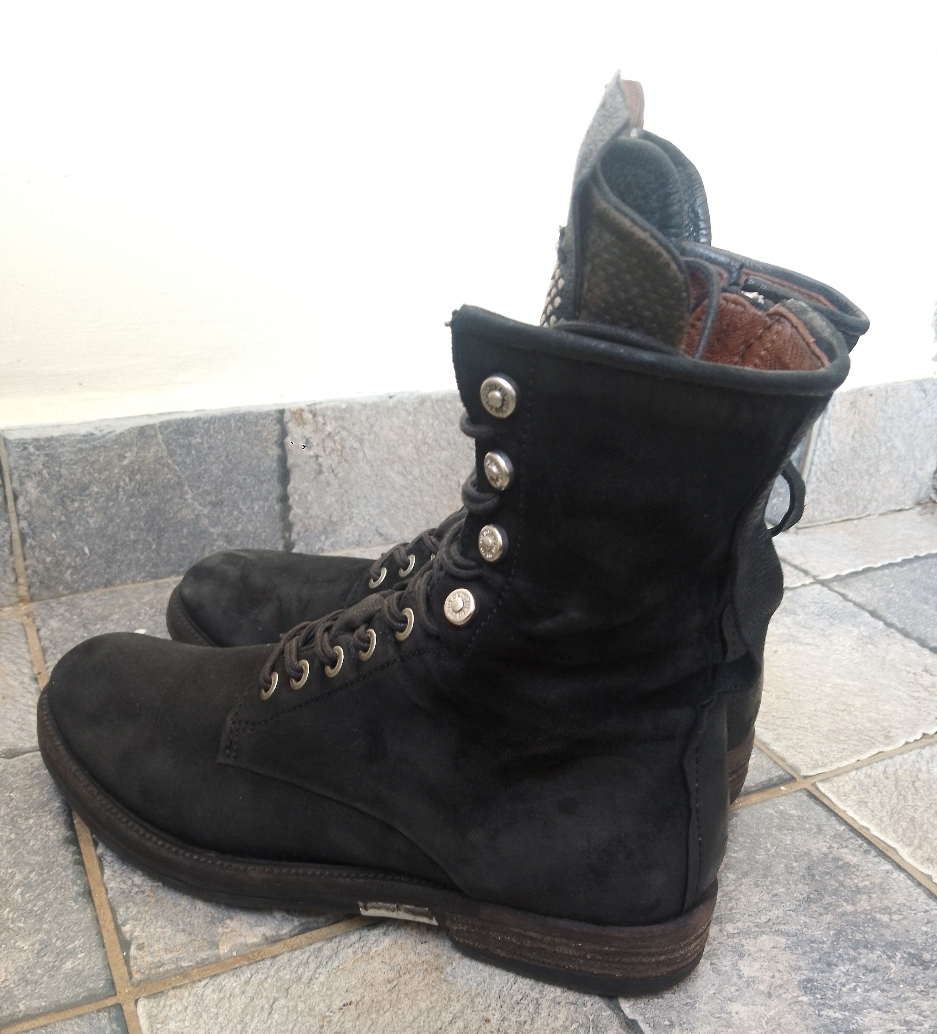 A.S.98 AS 98 black suede combat style boots Size US 8 / EU 41 - 2 Thumbnail