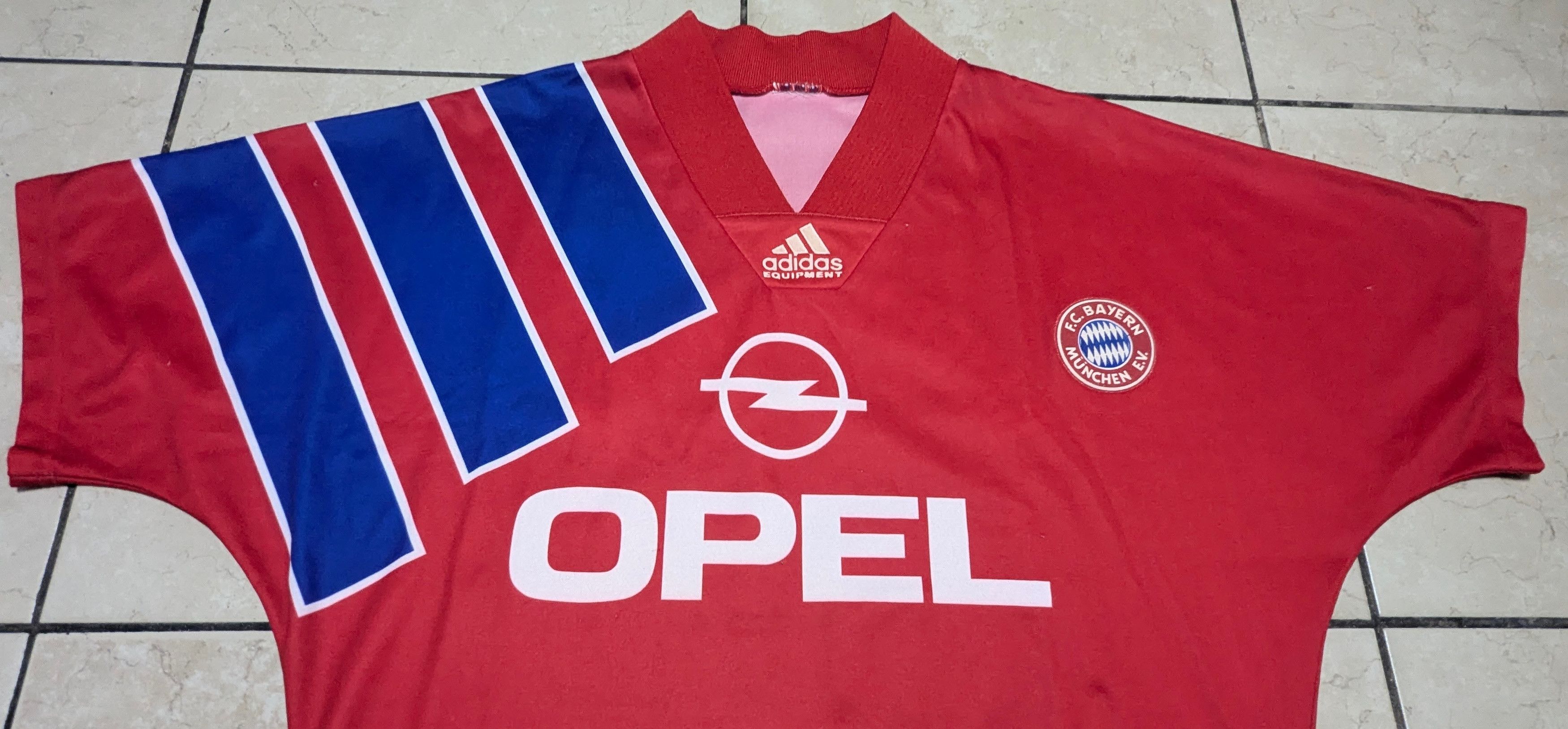 Adidas Adidas Equipment 1992 Bayern Munchen Home Red Jersey Small Size US S / EU 44-46 / 1 - 5 Thumbnail