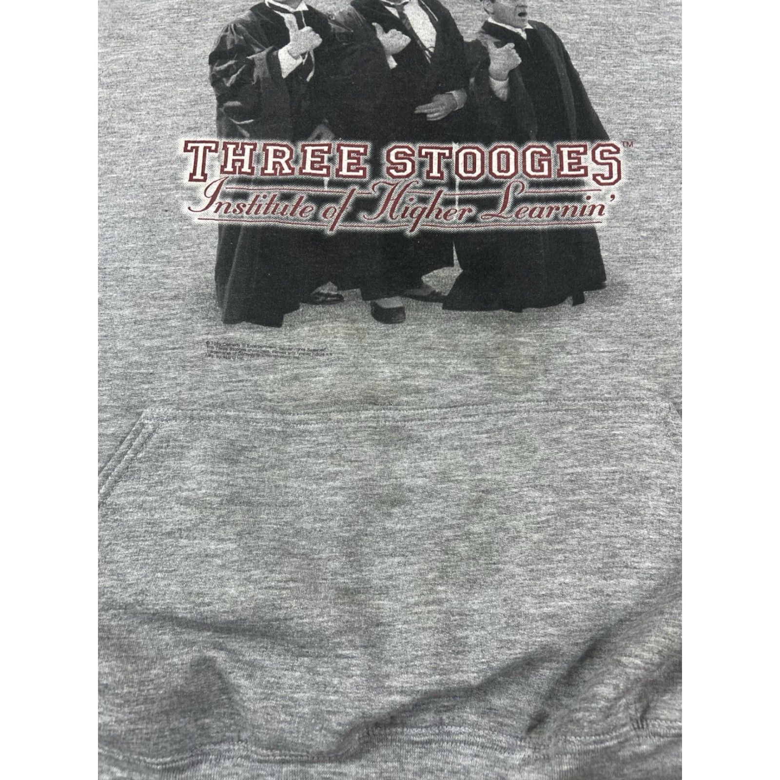 Gildan VINTAGE The Three Stooges Hoodie Sweatshirt 2XL Grey Mens Distressed Size US XXL / EU 58 / 5 - 3 Thumbnail