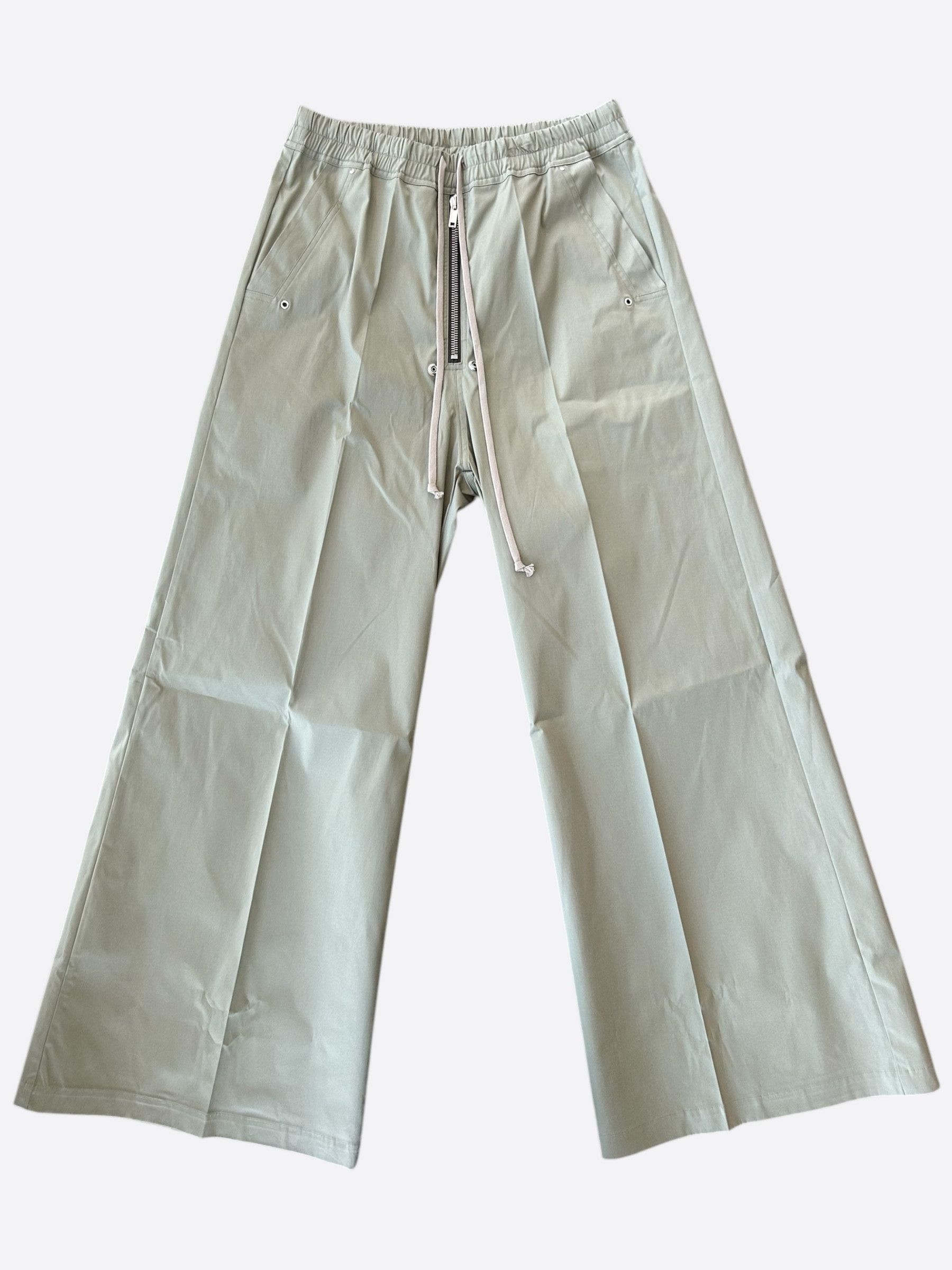 Rick Owens Rick Owens Green Bela Wide Pants Size US 32 / EU 48 - 1 Thumbnail