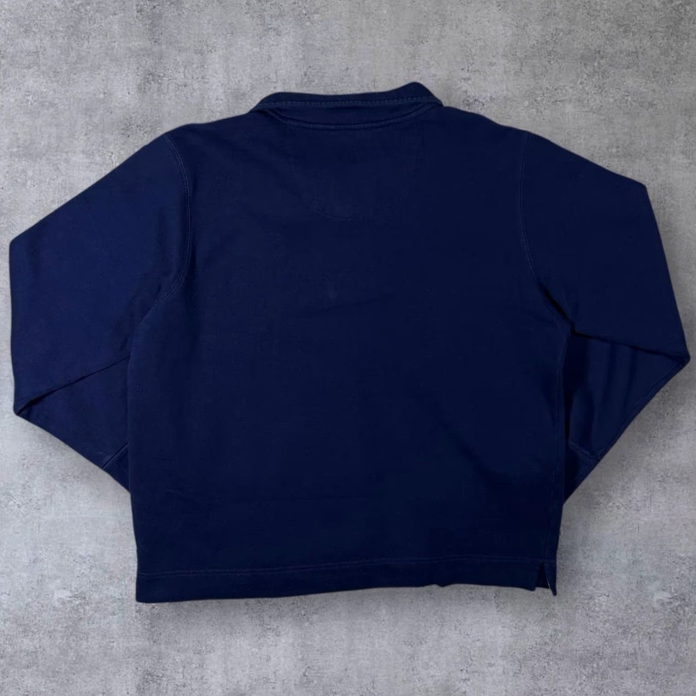 Orvis Orvis Navy Floral 1/4 Zip Button Pullover Sweatshirt Women Large Size L / US 10 / IT 46 - 2 Thumbnail