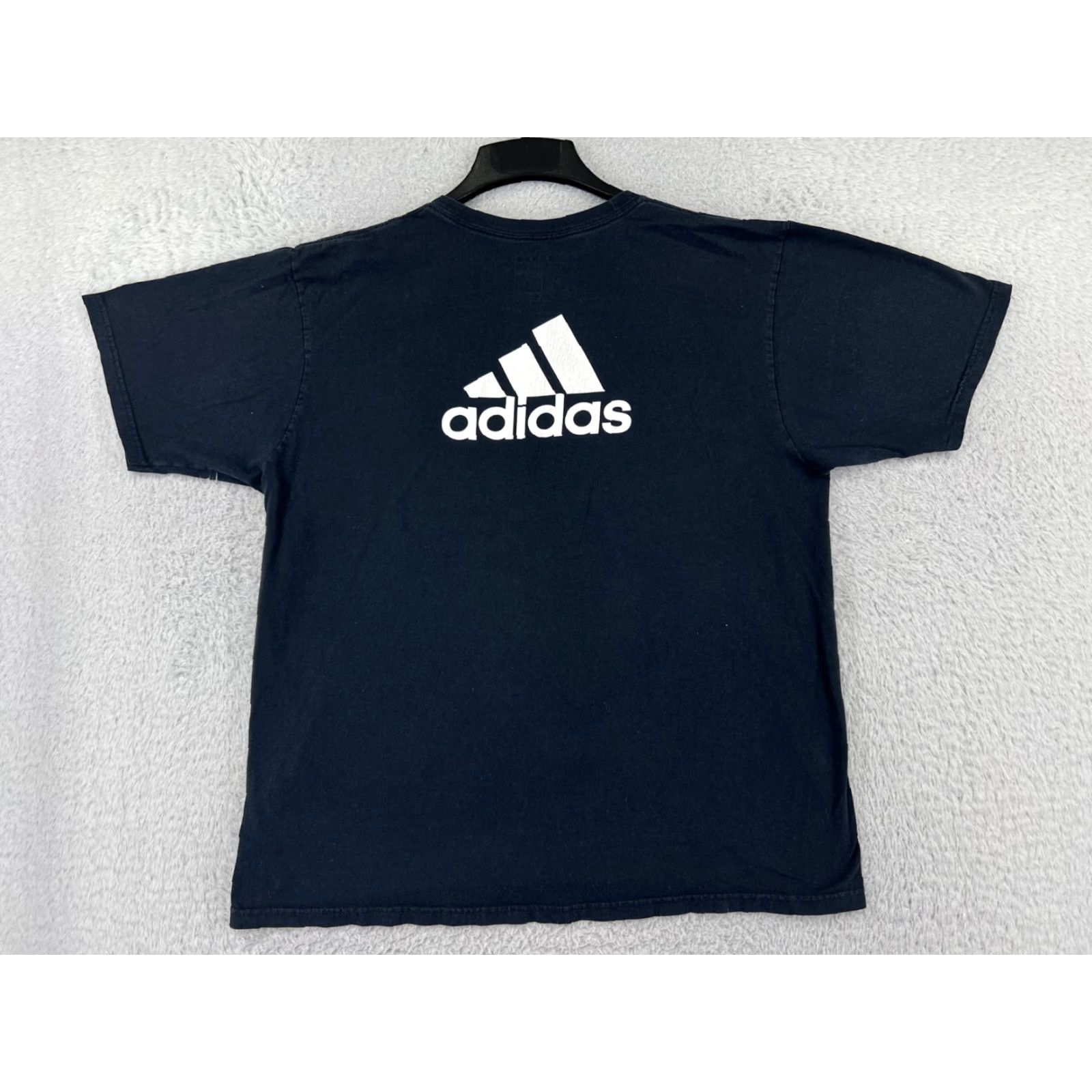 Adidas Adidas Shirt Mens XL Black Palisades Soccer Short Sleeve Crew Neck Mens T-Shirt Size US XL / EU 56 / 4 - 2 Thumbnail
