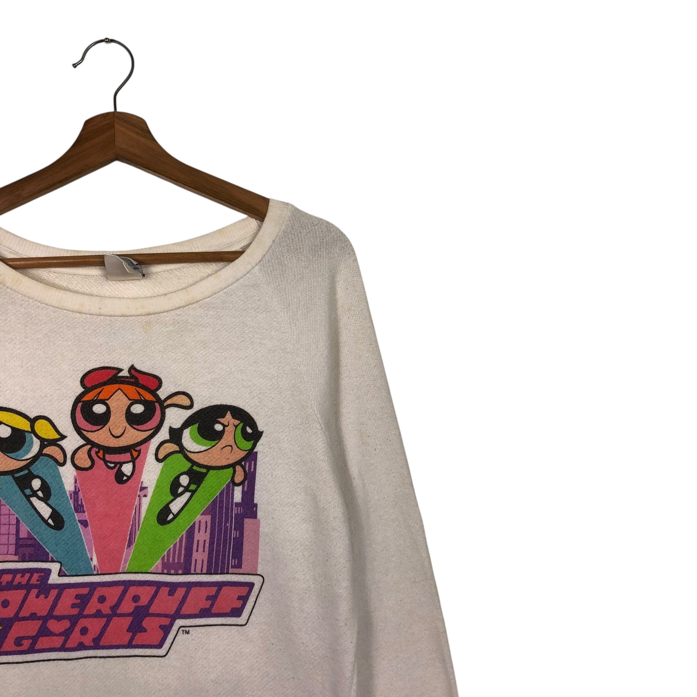 Japanese Brand 📌Vintage Sweatshirt Cartoon The Powerpuff Girls Big Logo Size US L / EU 52-54 / 3 - 7 Thumbnail