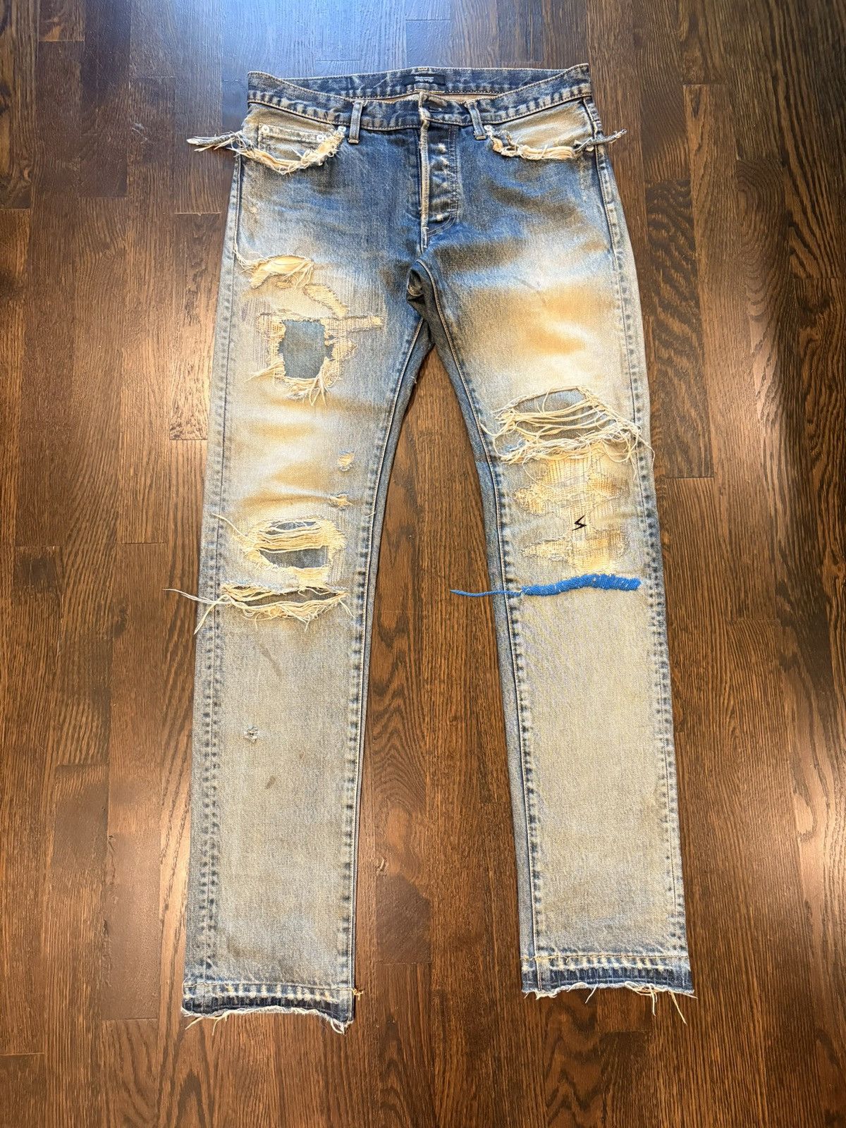Undercover Undercover 68 Blue Yarn Denim Size US 32 / EU 48 - 2 Thumbnail