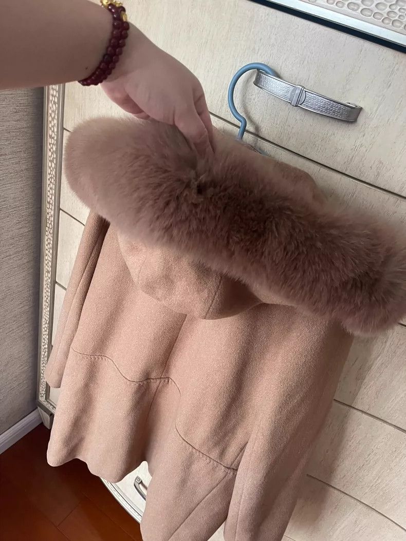 Max Mara Max Mara Dark camel fur collar coat Size M / US 6-8 / IT 42-44 - 7 Thumbnail