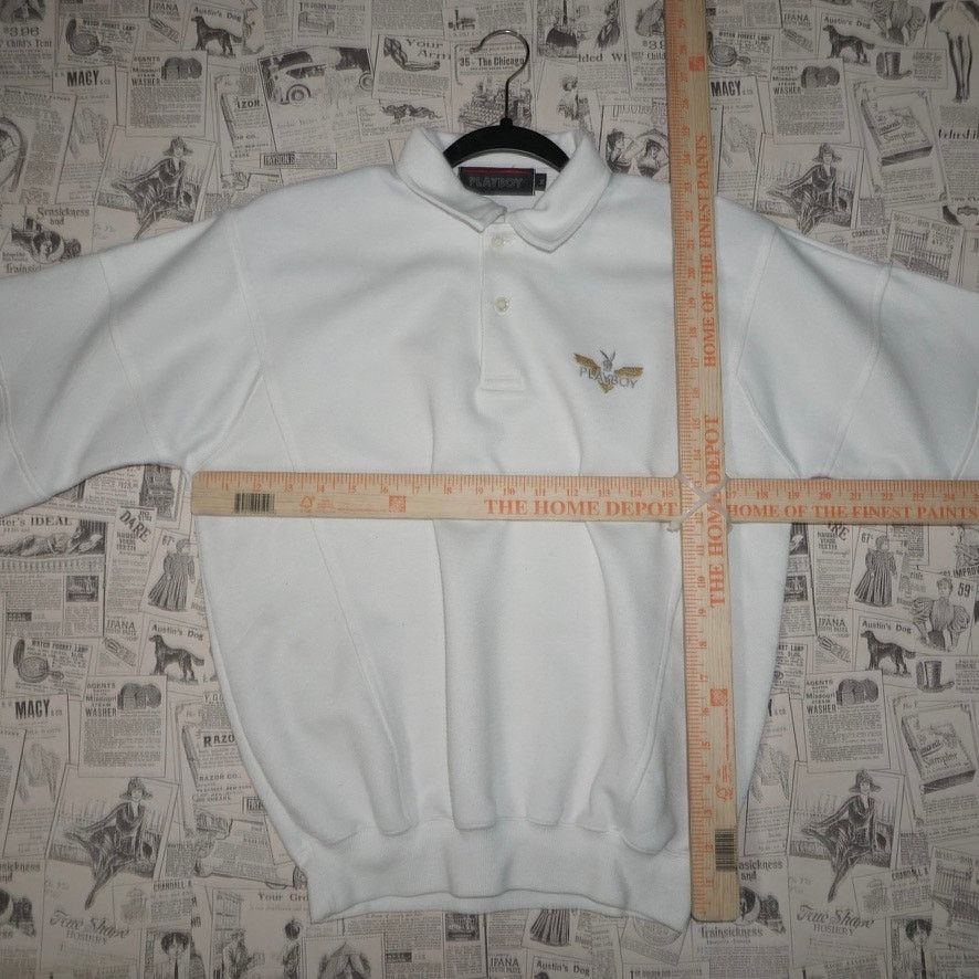 Playboy Medium-Vintage Y2K playboy embroider 1990s rugby sweatshirt Size US M / EU 48-50 / 2 - 4 Thumbnail