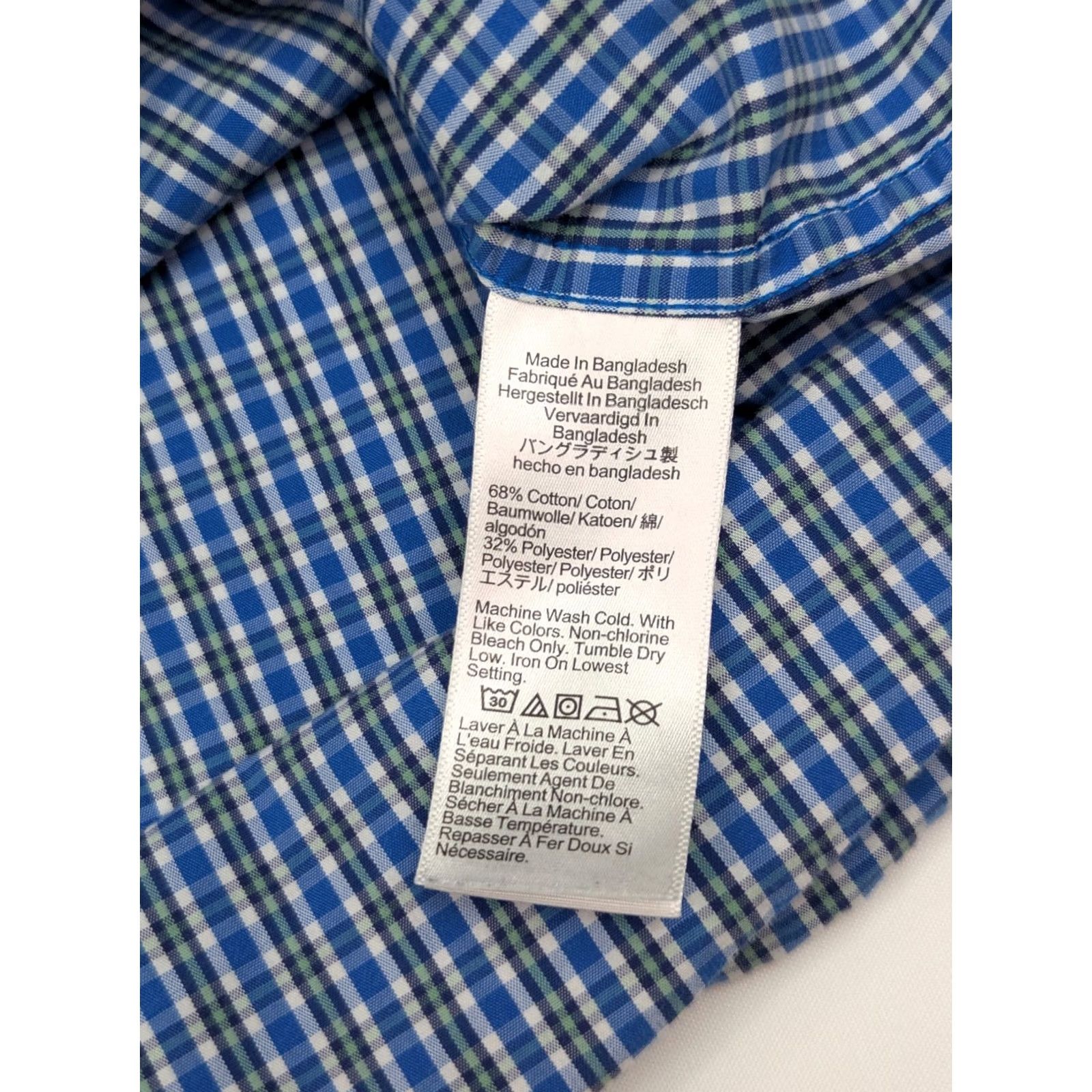 J.Crew J.CREW Slim Untucked Flex Performance Shirt Men XXL Plaid Blue Green Button Down Size US XXL / EU 58 / 5 - 4 Thumbnail