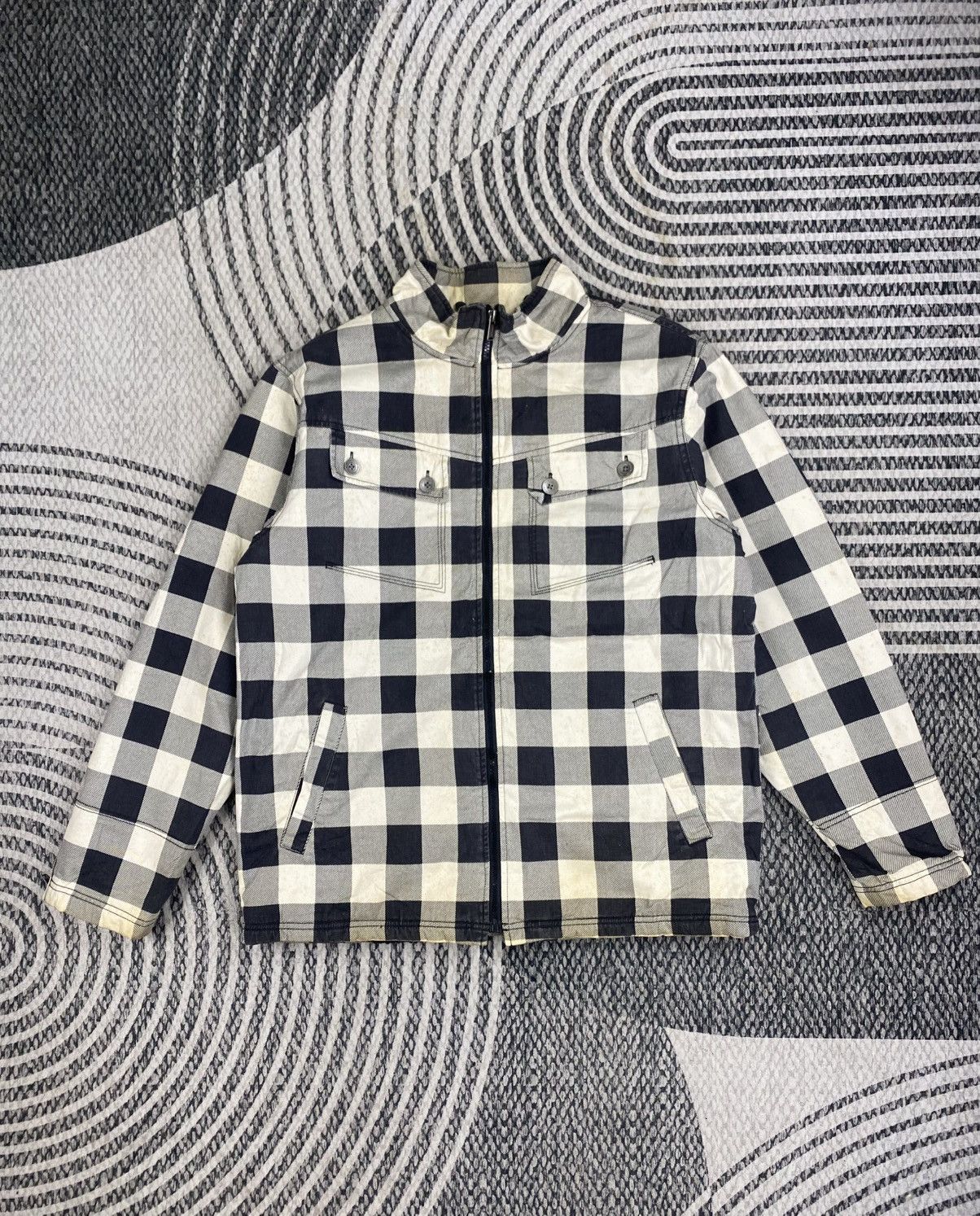 Airwalk Vintage Airwalk Zip-Up Checked Jacket Size US M / EU 48-50 / 2 - 1 Thumbnail