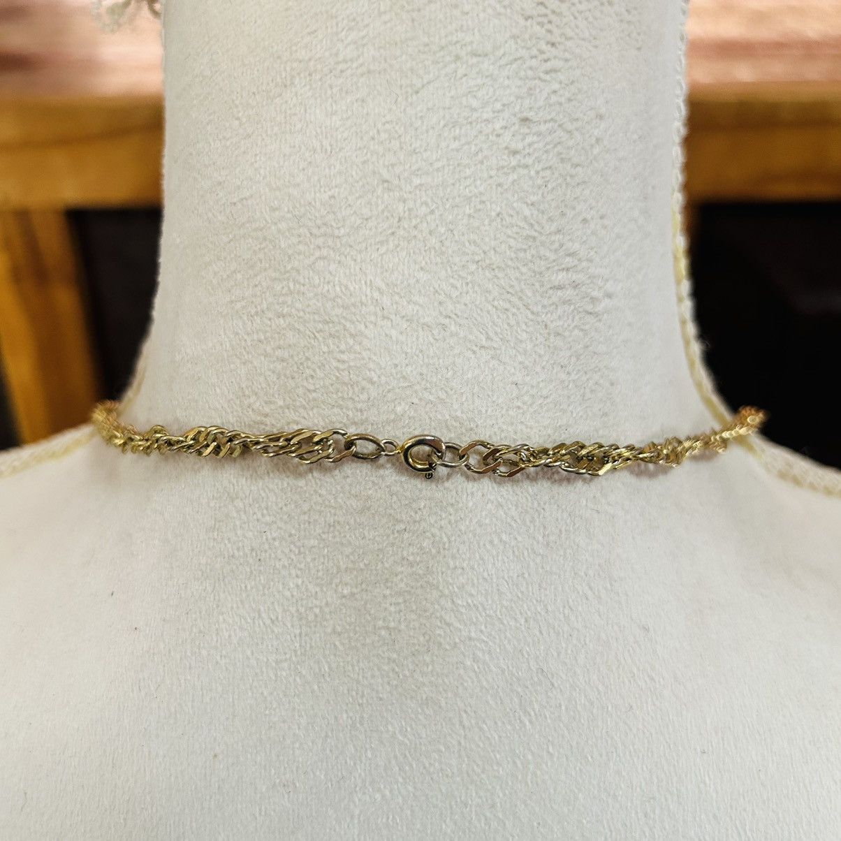 Vintage Vintage 80s gold tone twisted di-cut rope chain necklace Size ONE SIZE - 4 Thumbnail