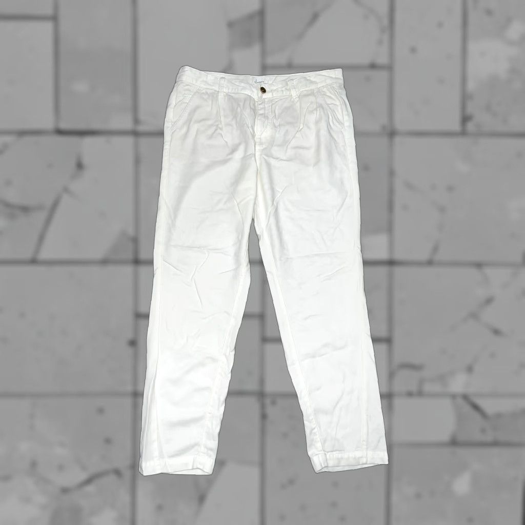 Anthropologie Anthropologie Womens Dress Pants White 31 Regular NWT Size Pants Women White Dress Pants Size 24" / US 00 / IT 34 - 1 Thumbnail