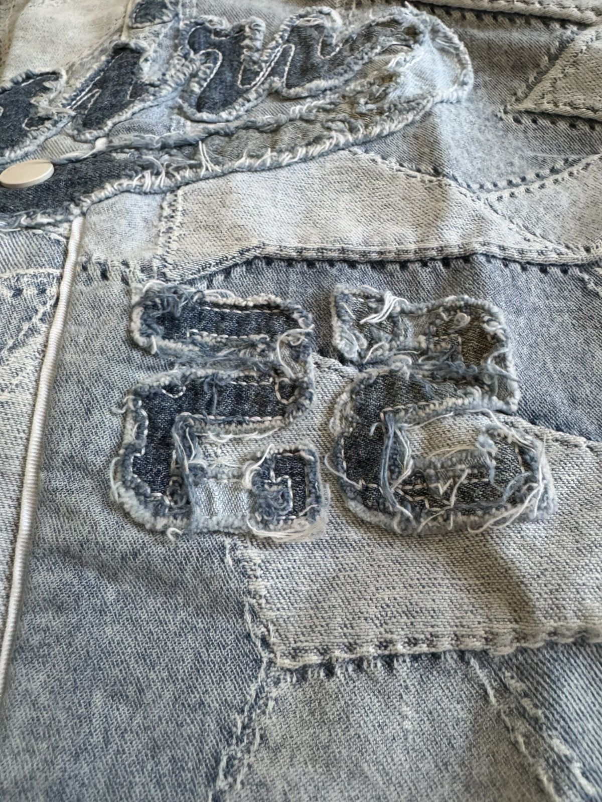 Amiri Amiri Denim Baseball Jersey Size US L / EU 52-54 / 3 - 4 Thumbnail