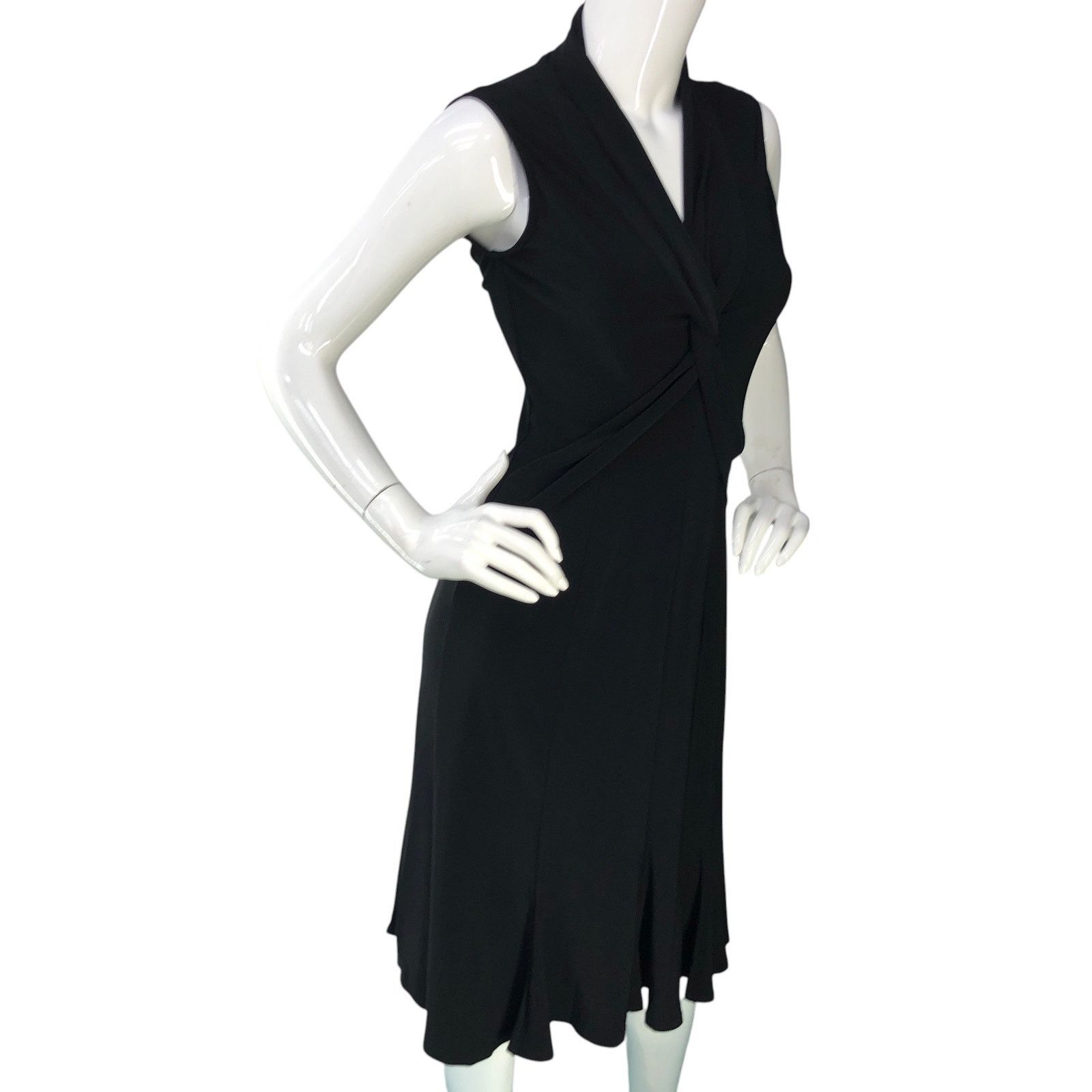 Joseph Ribkoff Joseph Ribkoff Sz 6 Dress Tricot Twist Front Jersey Stretch Size M / US 6-8 / IT 42-44 - 10 Thumbnail