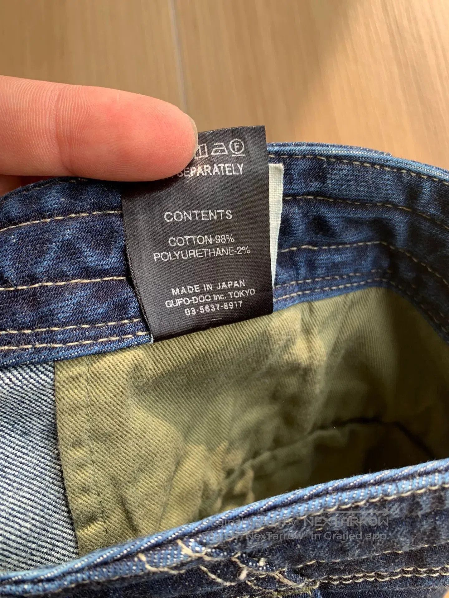 COLIMBO colimbo classic denim cropped pants japan. Size US 34 / EU 50 - 7 Thumbnail