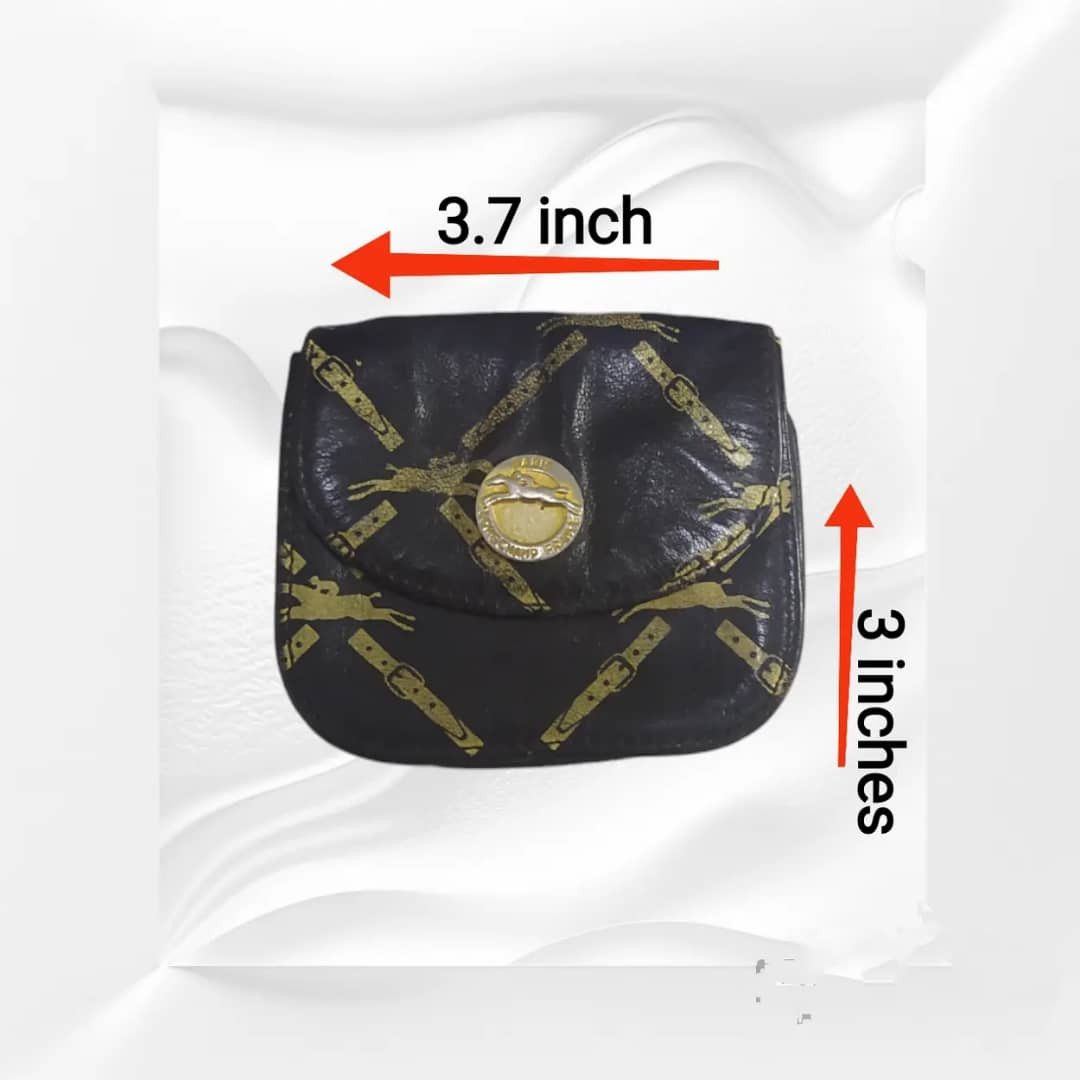 Longchamp Vintage Longchamp card coin wallet leather black colour Size ONE SIZE - 7 Thumbnail